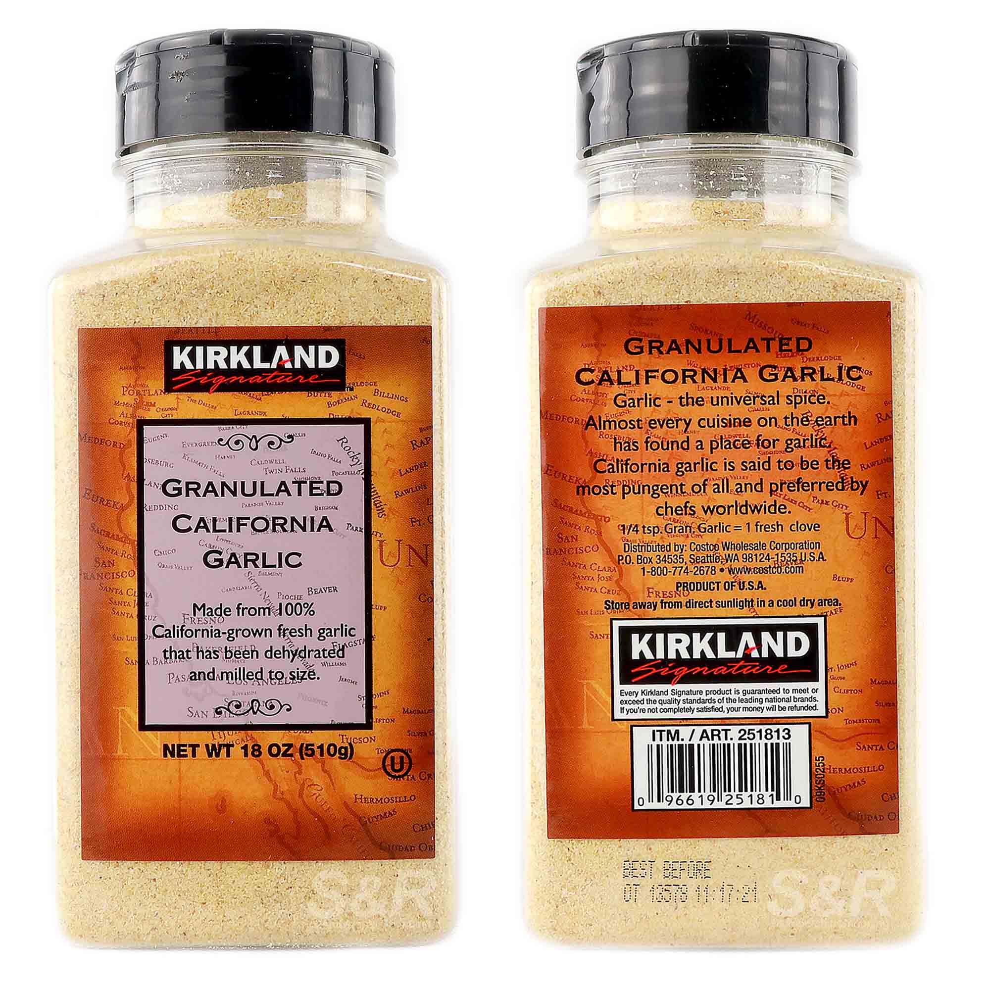 Kirkland Signature Granulated California Garlic Seasoning 510g