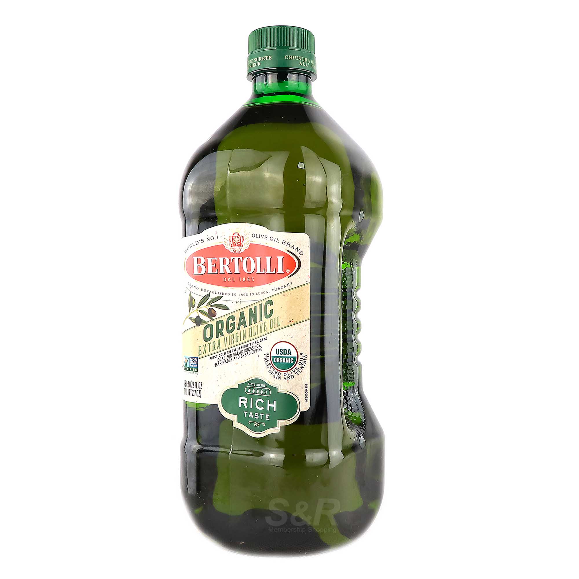 Bertolli Organic Extra Virgin Olive Oil 1.5L