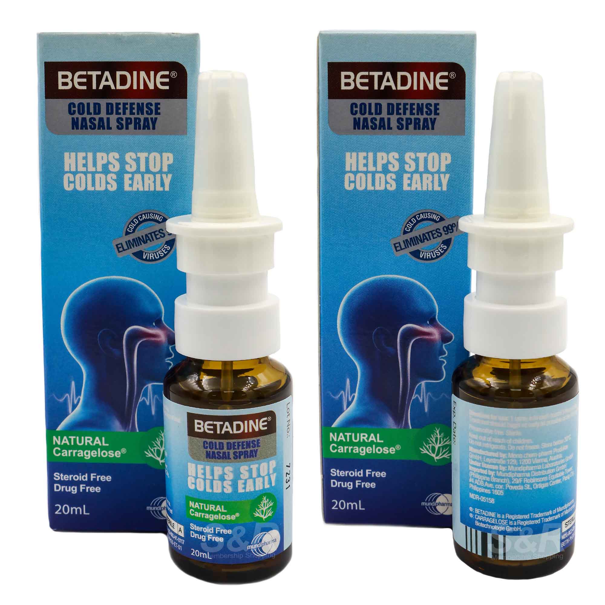 Betadine Cold Defense Nasal Spray 20mL