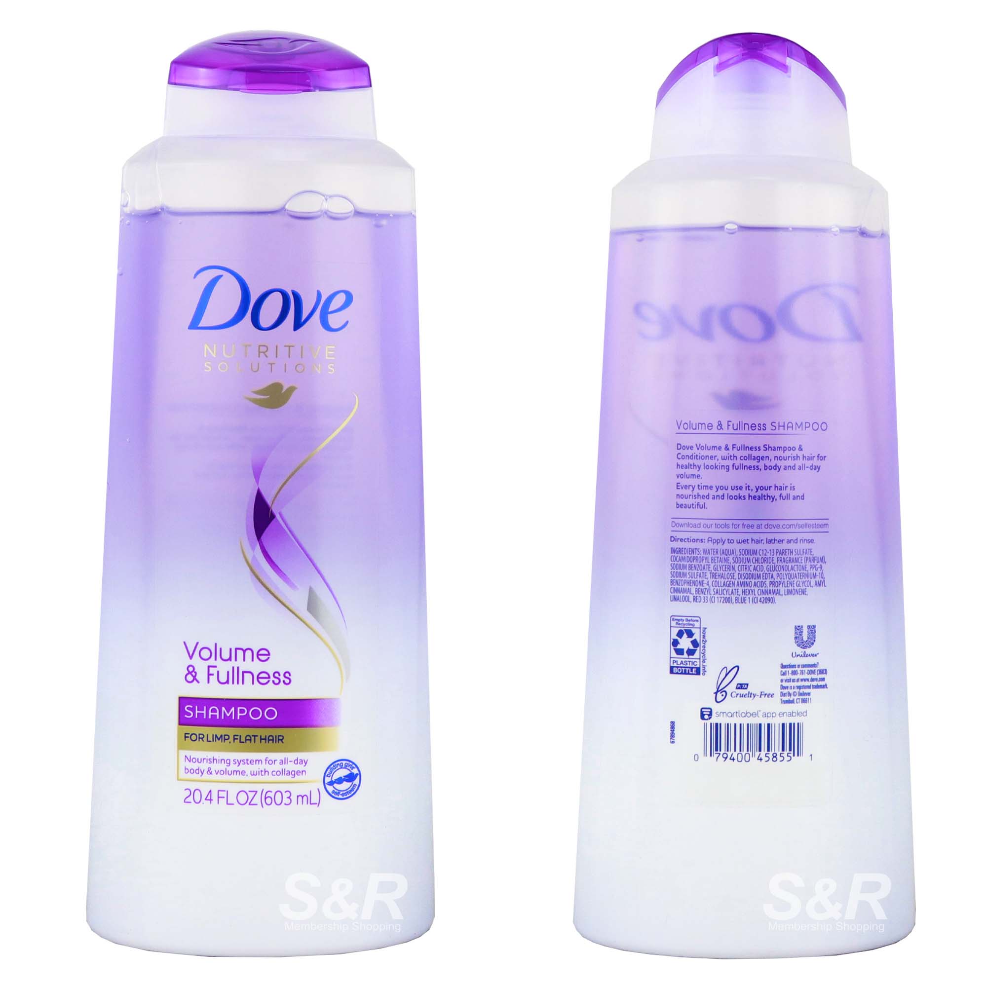 Dove Nutritive Solutions Volume and Fullness Shampoo 603mL