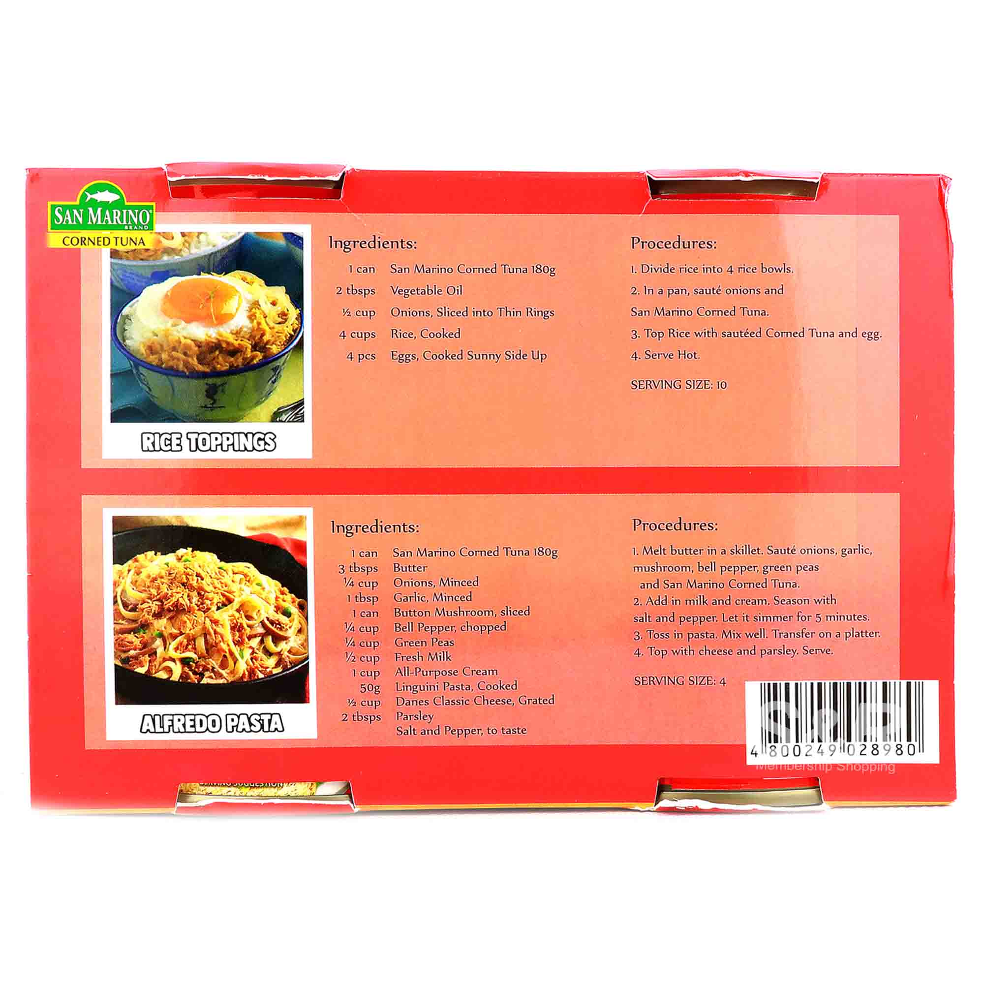 CDO San Marino Corned Tuna 6 cans