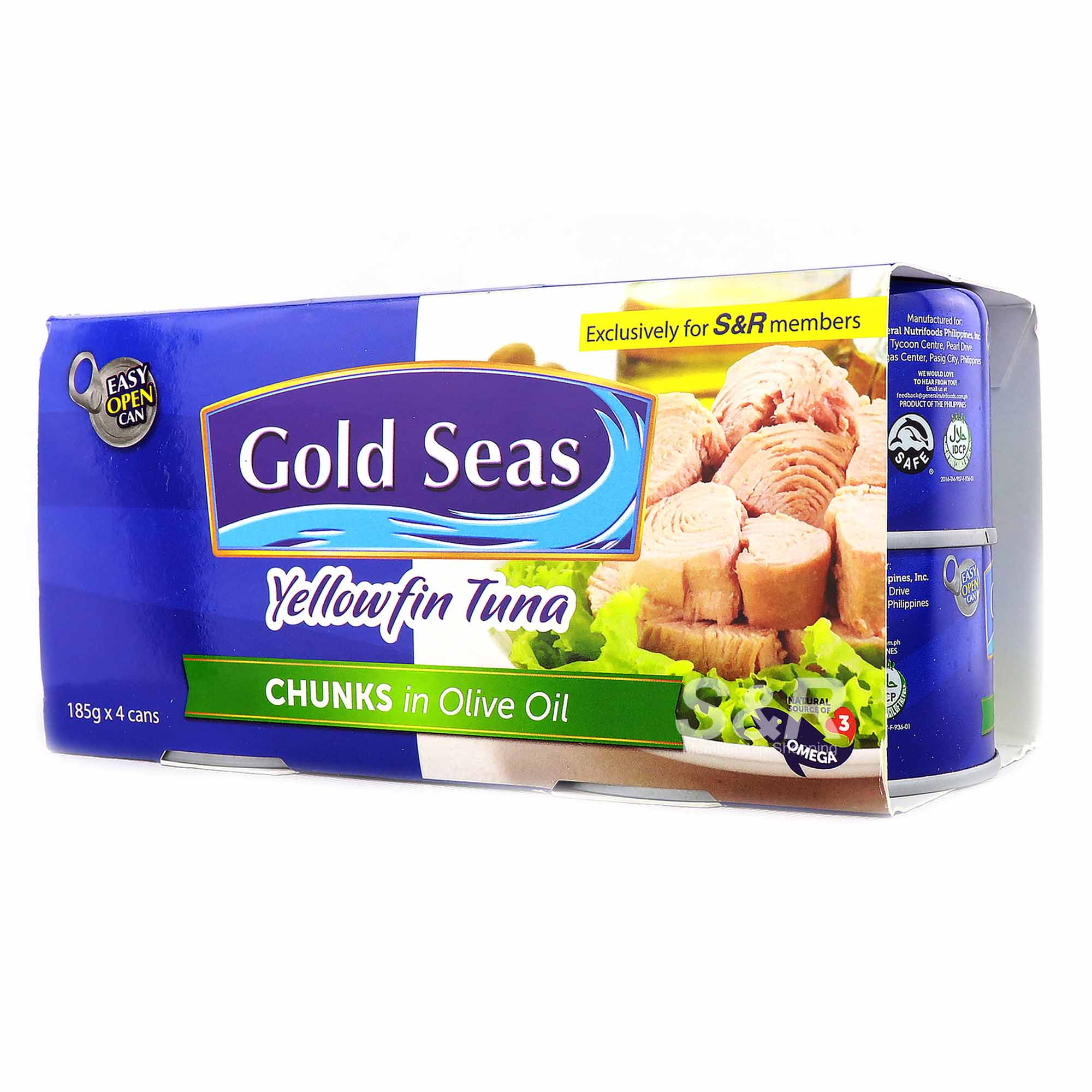 Gold Seas Yellowfin Tuna Chunks in Olive Oil