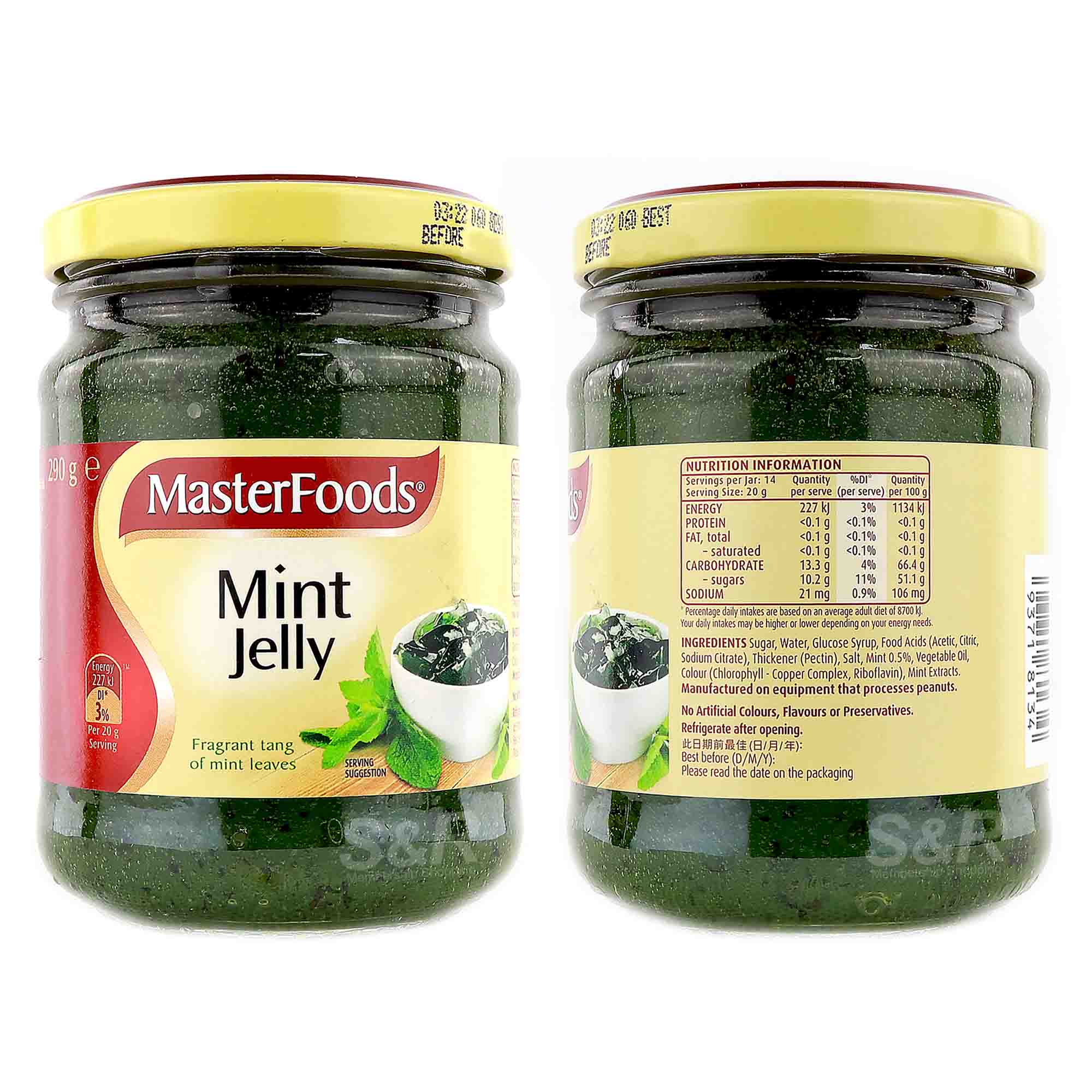 Masterfoods Mint Jelly Sauce 290g