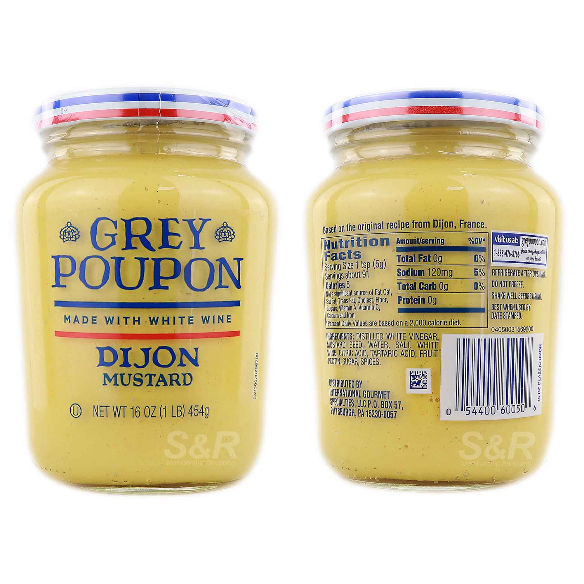 Kraft Heinz Grey Poupon Dijon Mustard