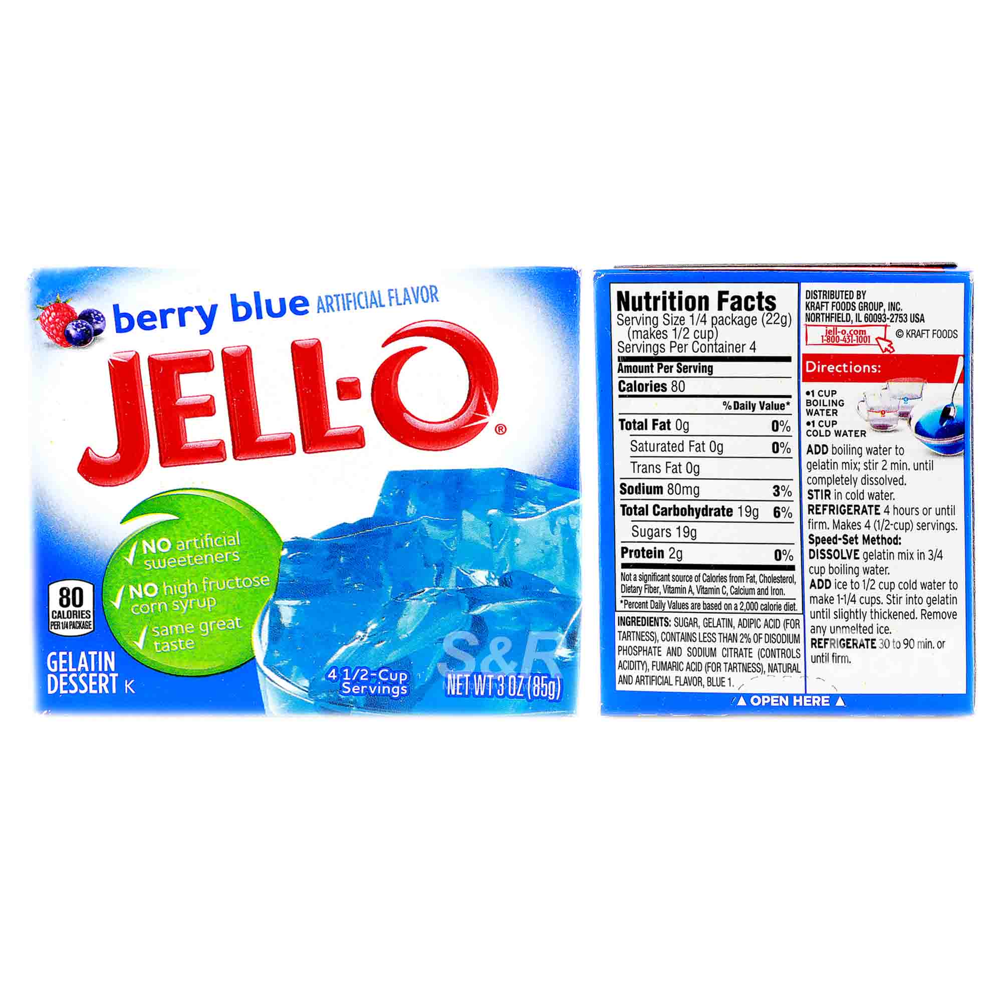 Jell-O Blue Gelatin Mix