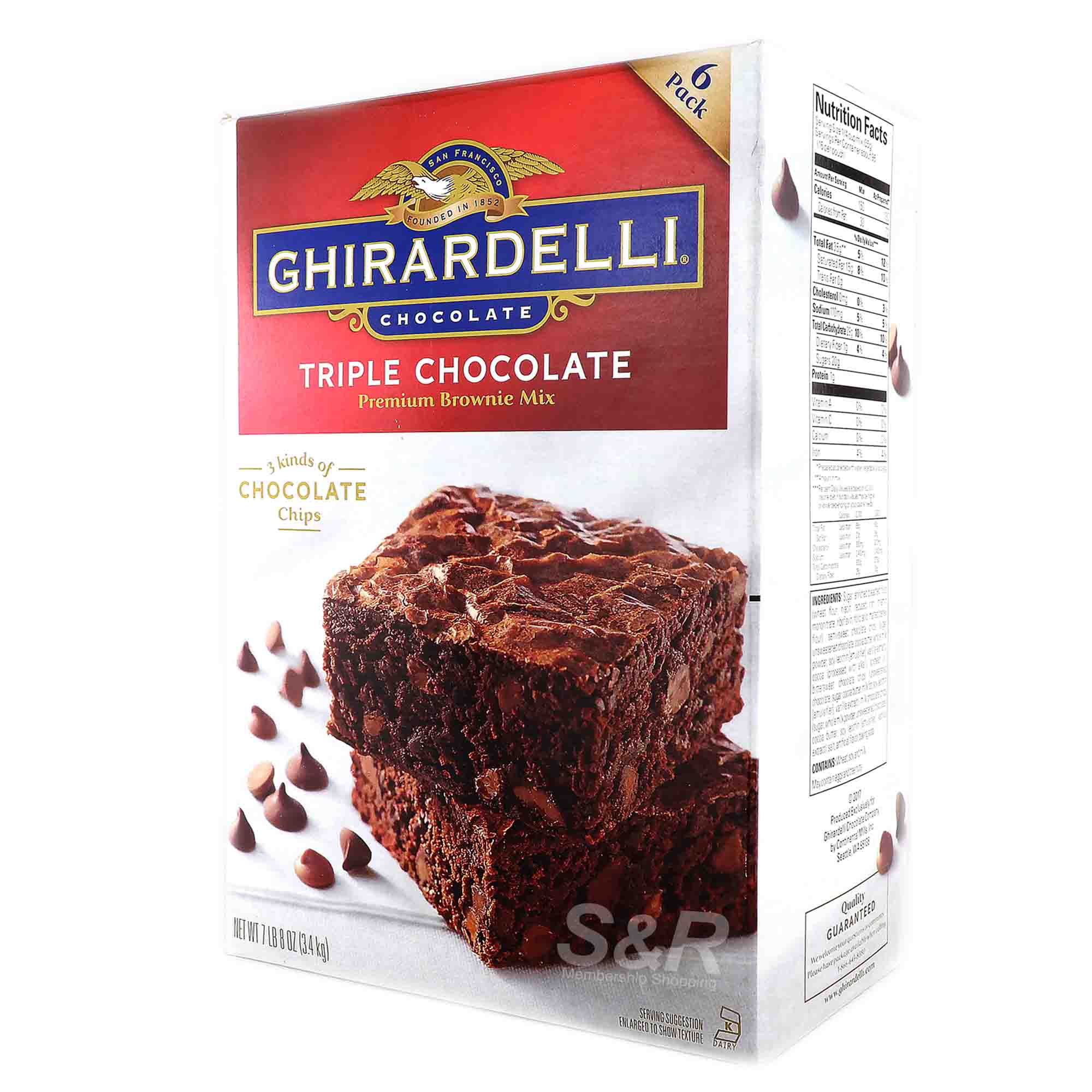 Ghirardelli Triple Chocolate Premium Brownie Mix