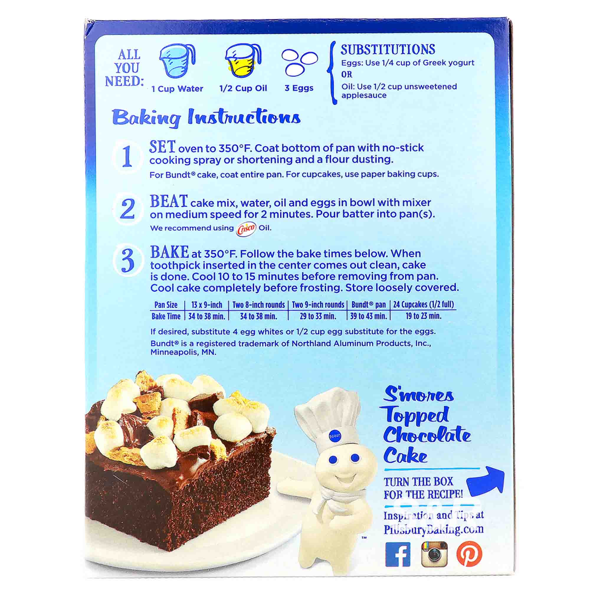 Pillsbury Devil's Food Premium Cake Mix