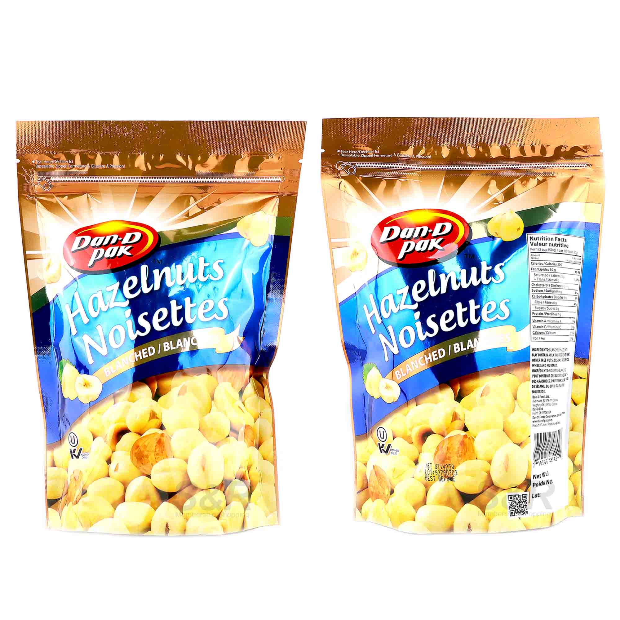 Dan-D Pak Blanched Hazelnuts