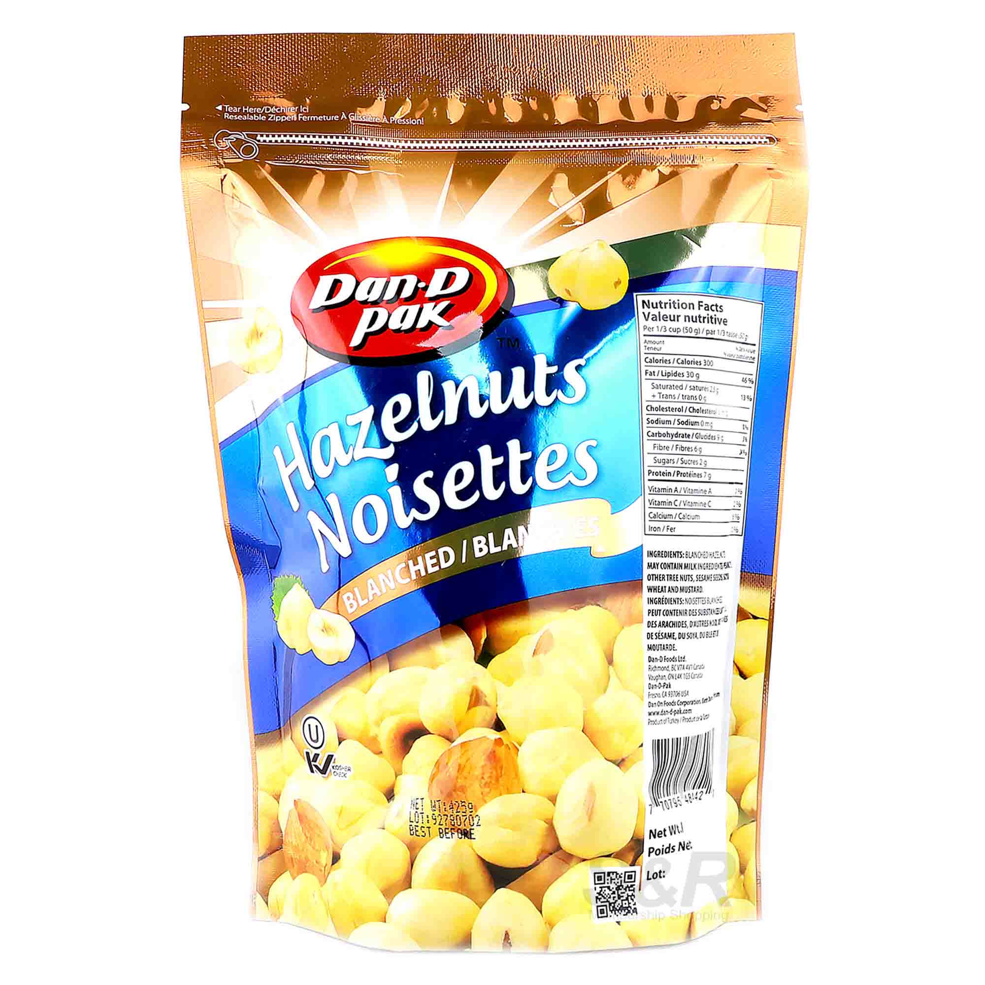 Dan-D Pak Blanched Hazelnuts