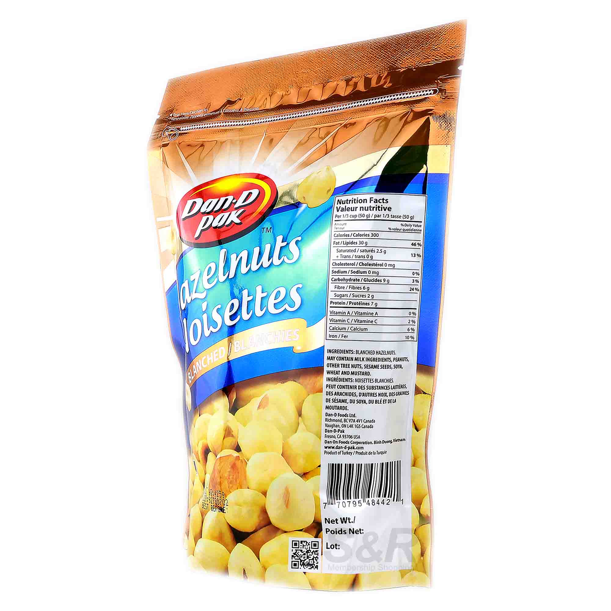 Dan-D Pak Blanched Hazelnuts