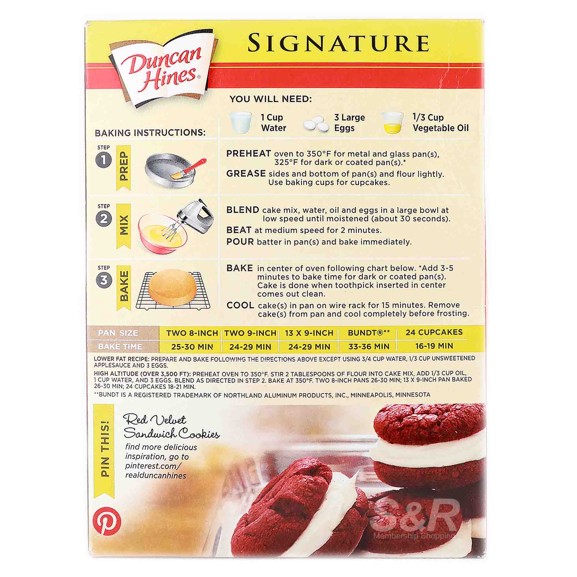 Duncan Hines Red Velvet Deliciously Moist Cake Mix