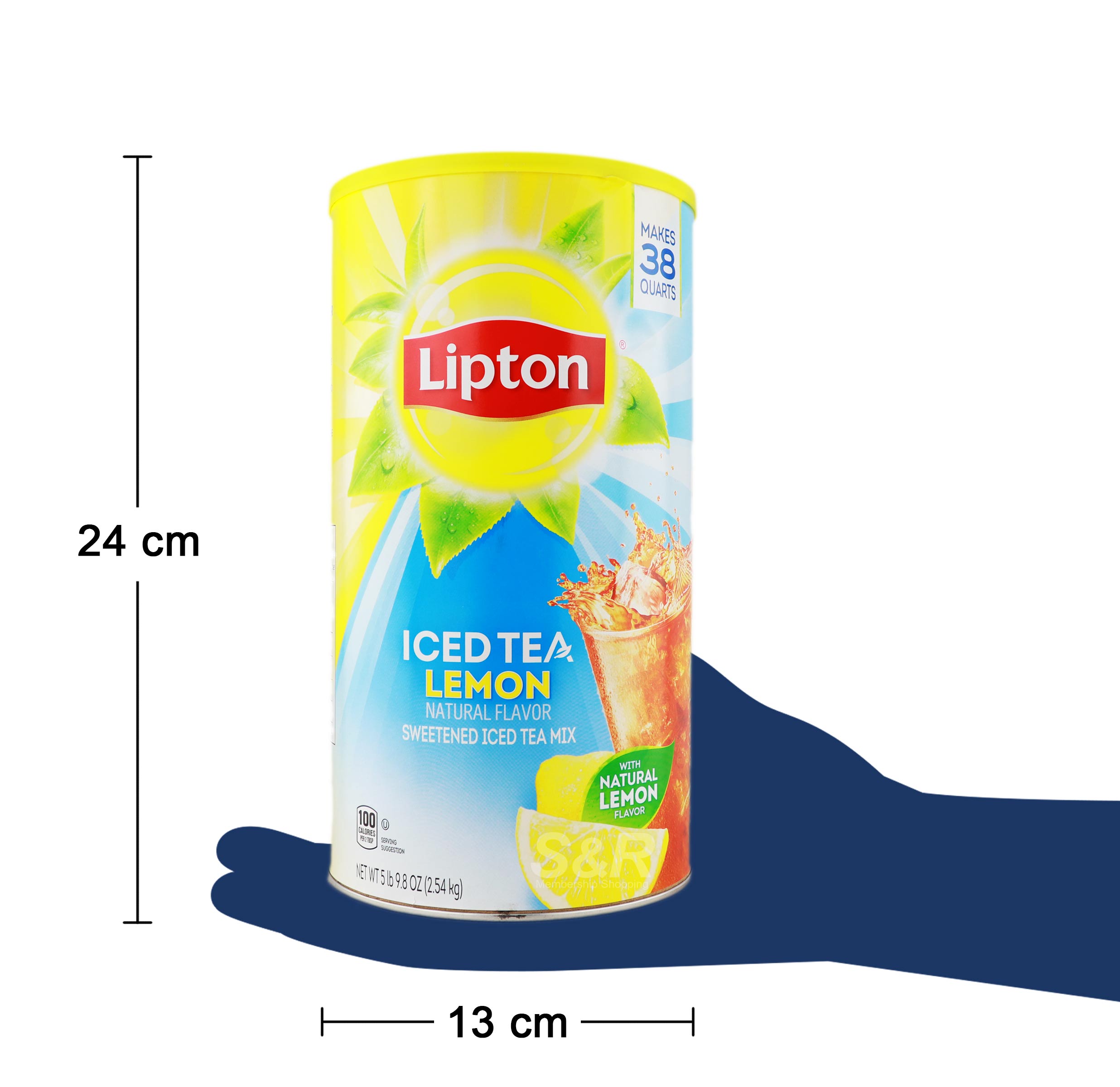 Lipton Lemon Iced Tea Mix, 28 Quarts (Pack of 2)