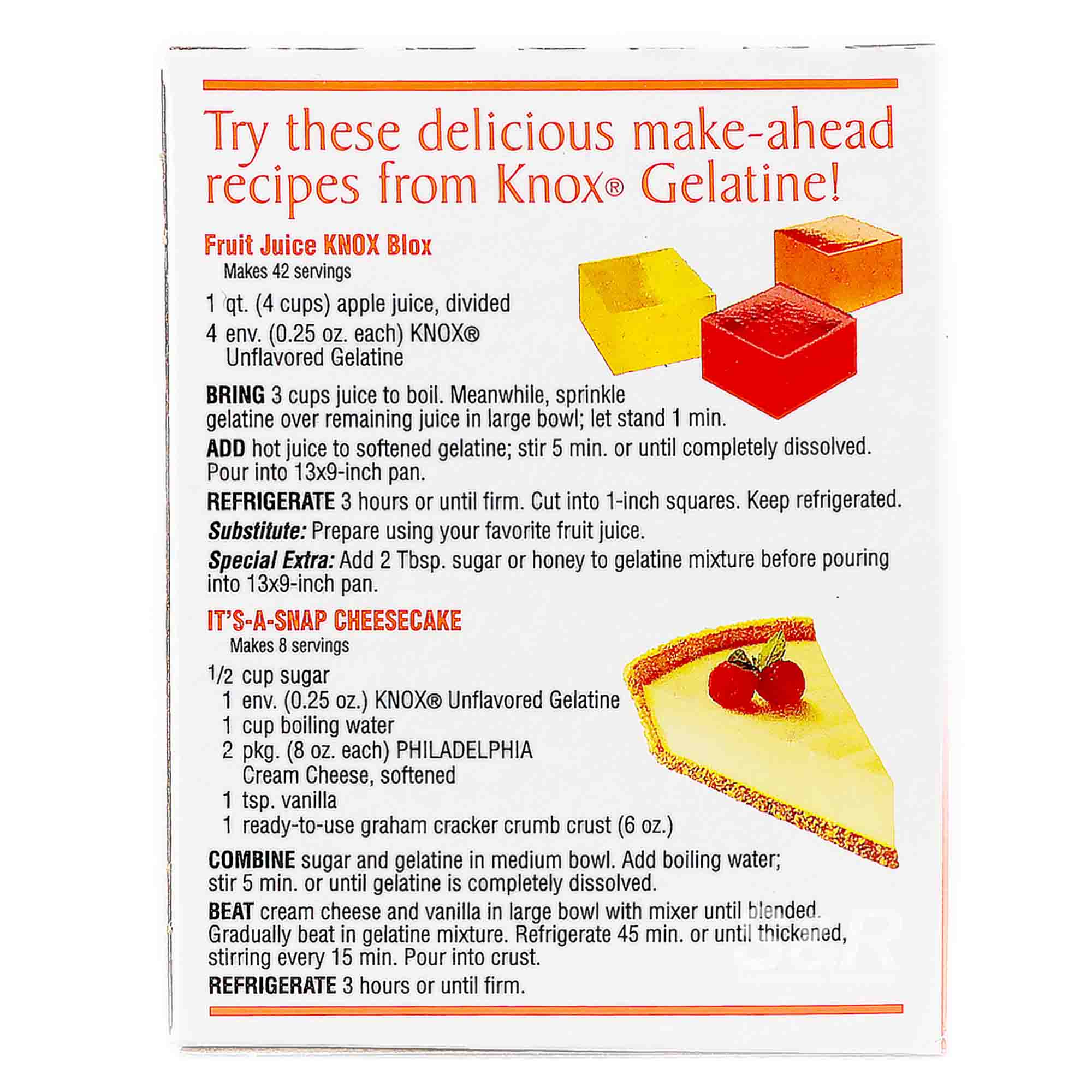 Knox Original Unflavored Gelatine Mix 28g