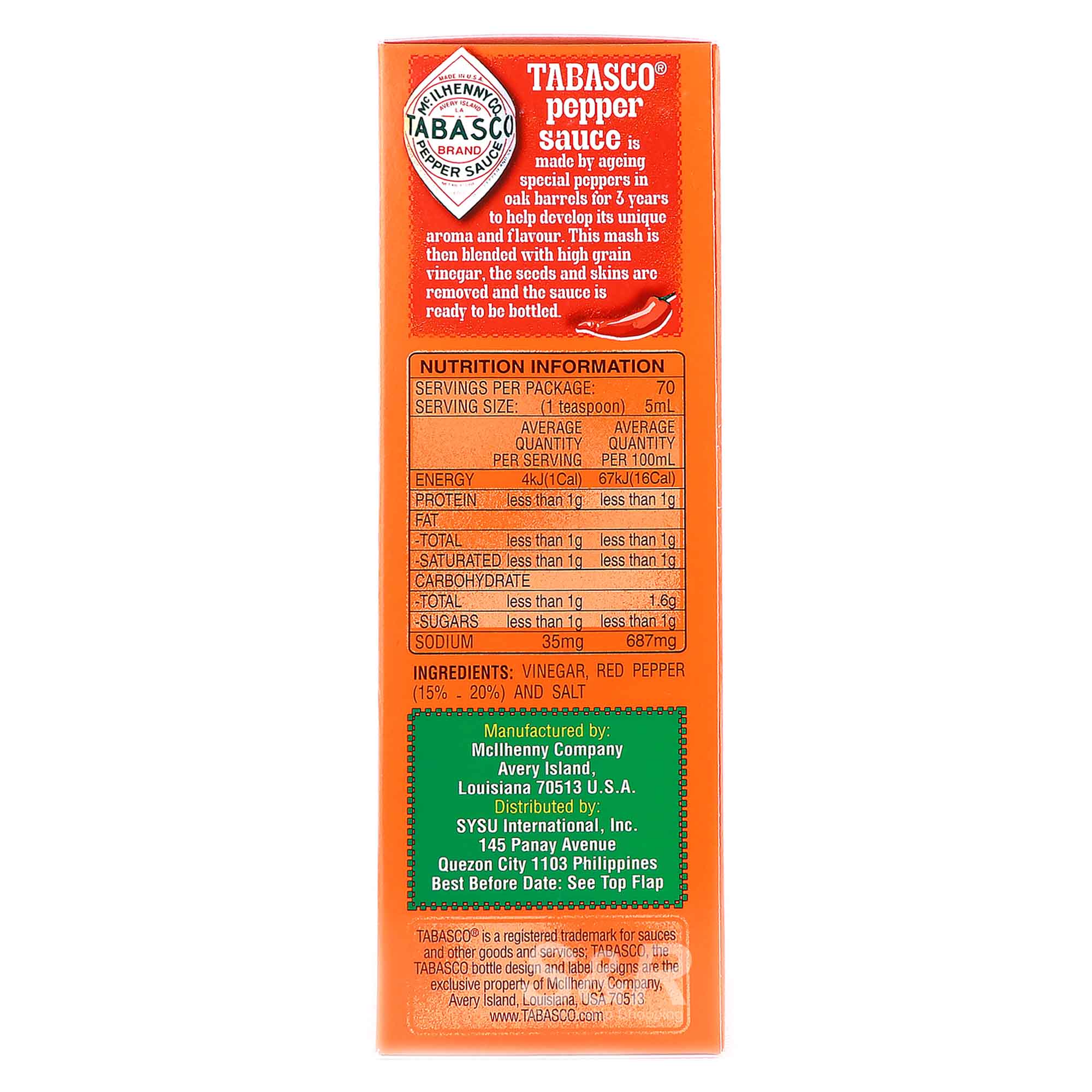 McIlhenny Co. Tabasco Pepper Sauce