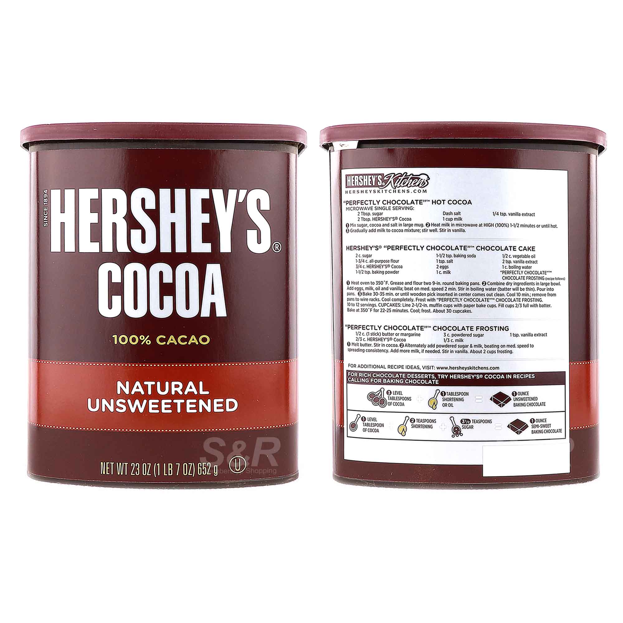Hershey's Cocoa 100% Natural Unsweetened