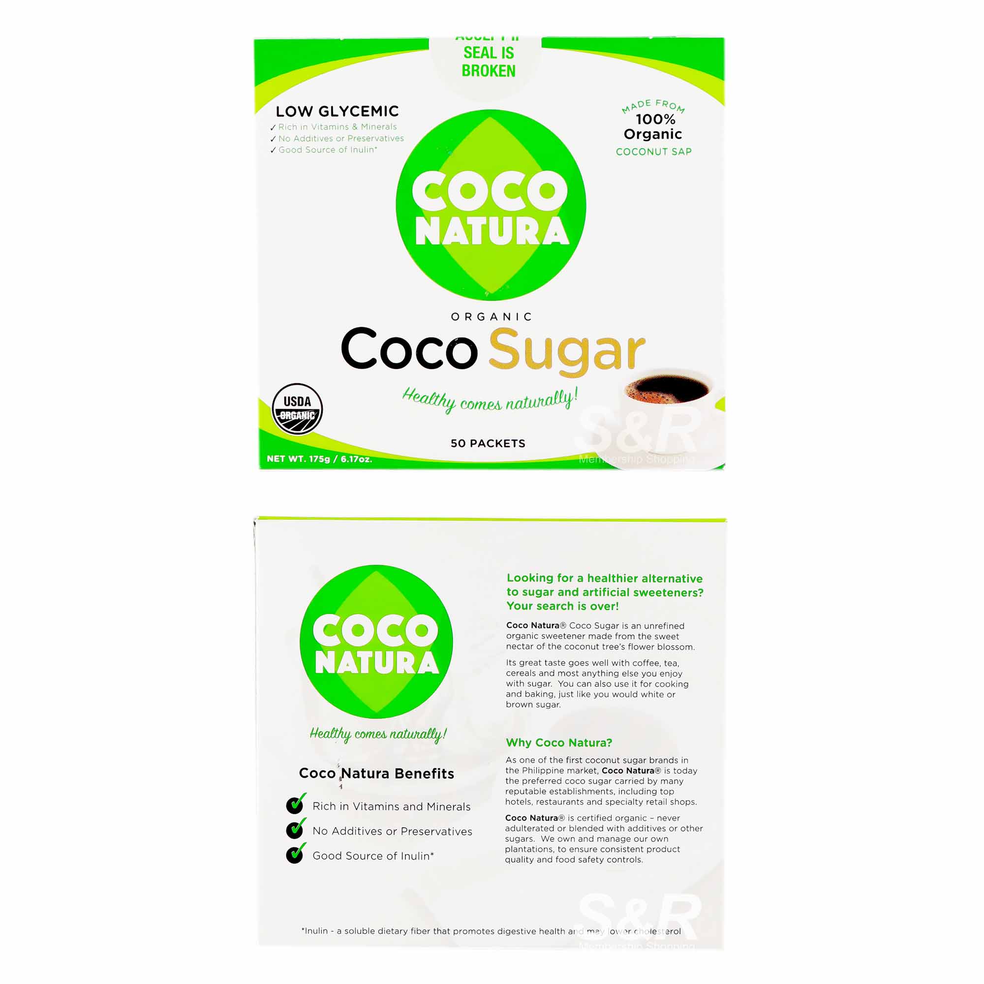 Coco Natura Organic Coco Sugar 50 packets