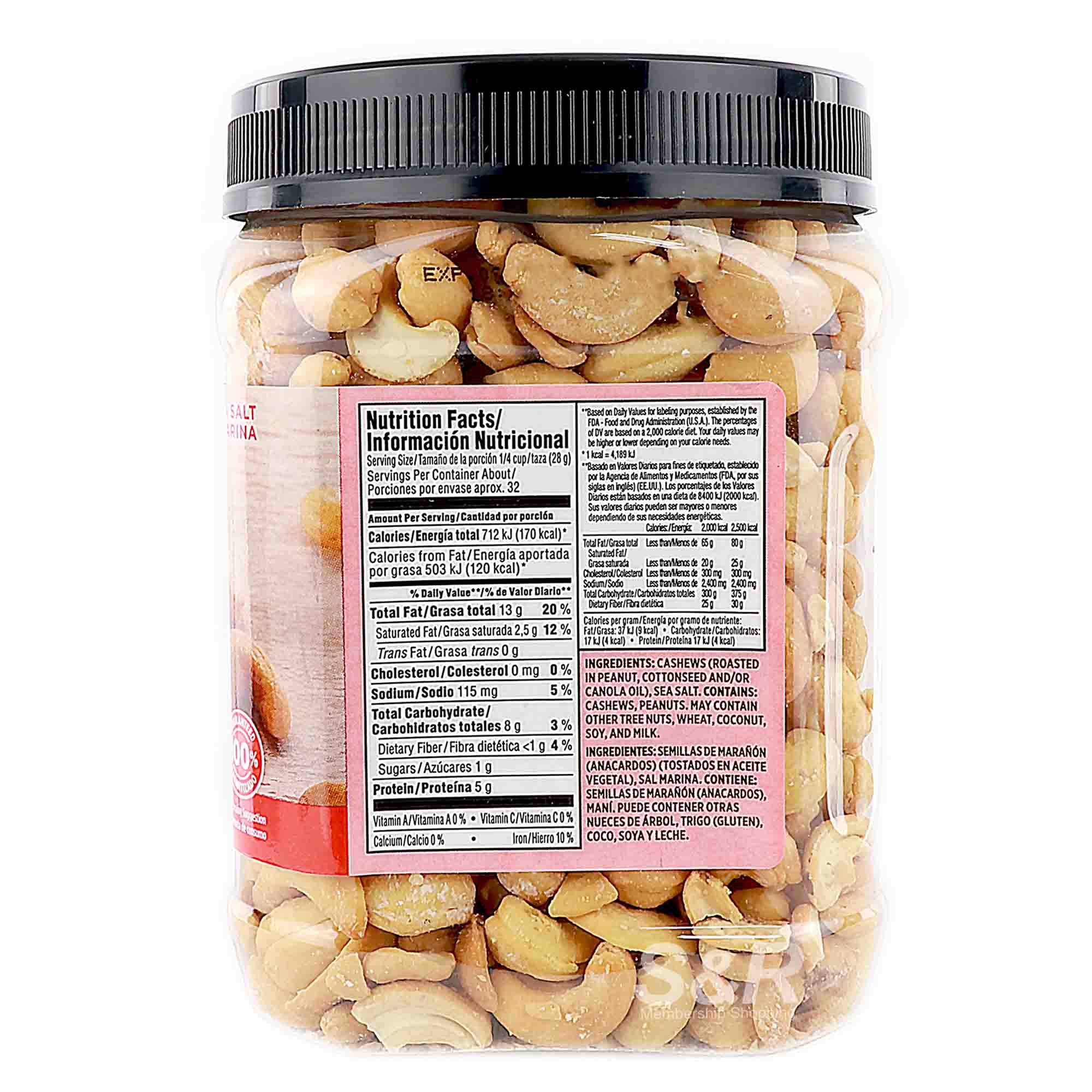 Member's Selection Whole Fancy Cashews 907g