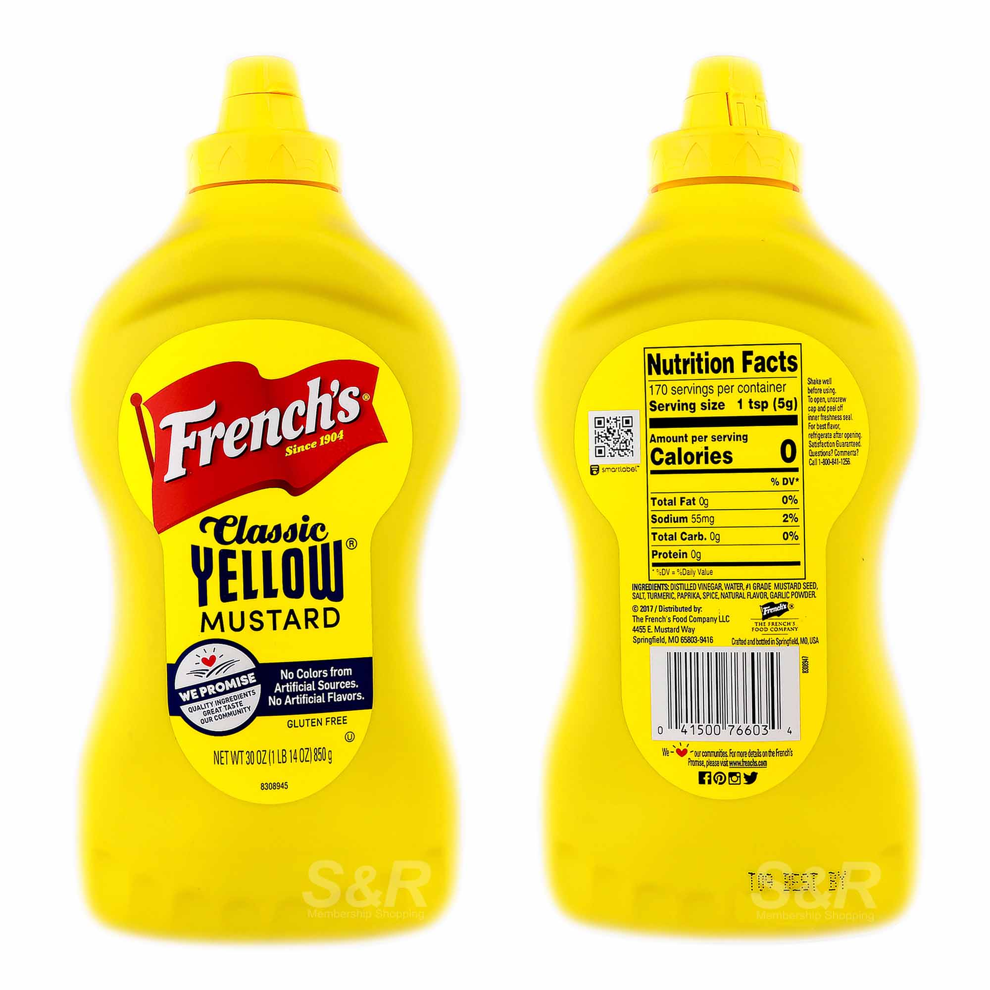 French's Classic Yellow Mustard 850g