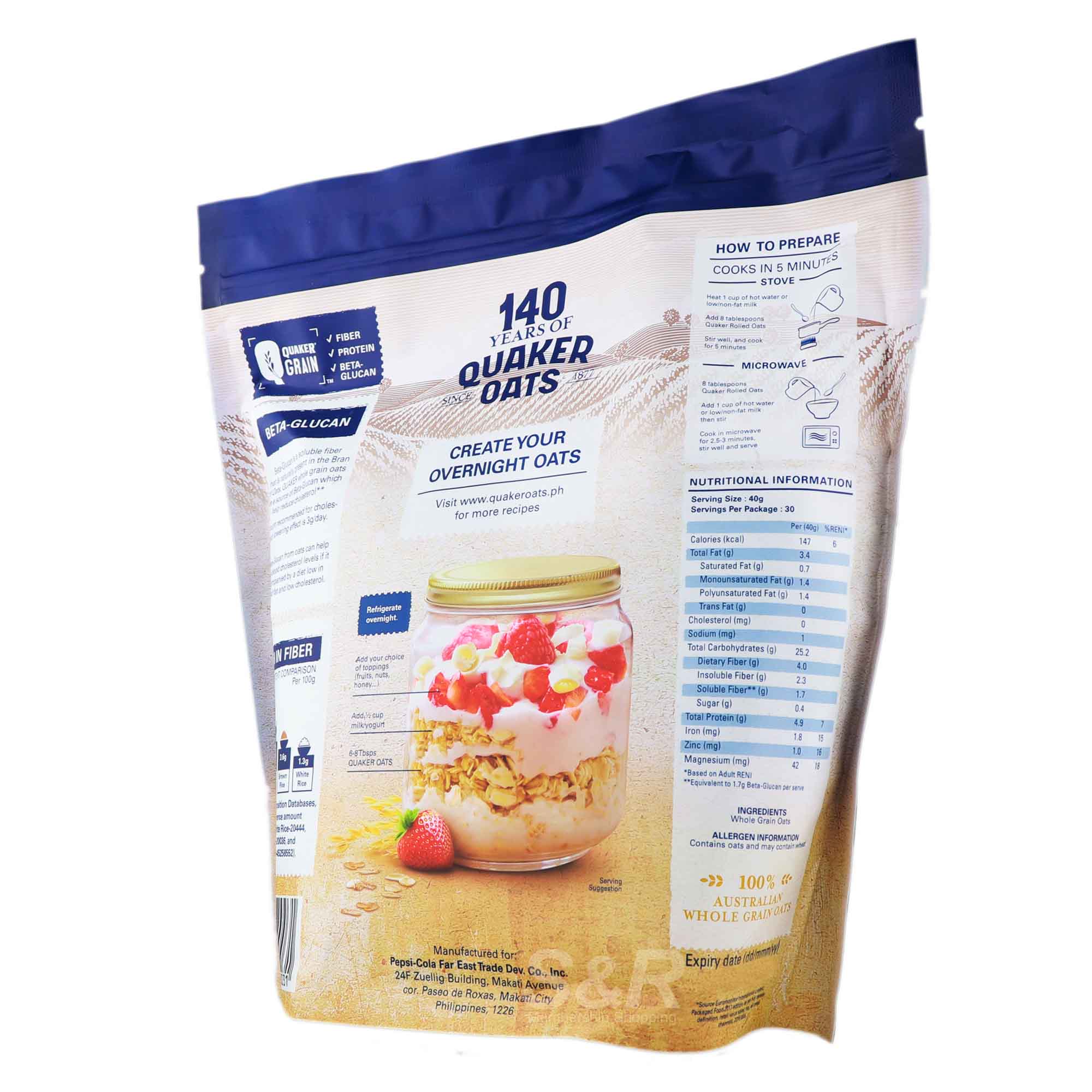 Quaker Whole Grain Rolled Oats