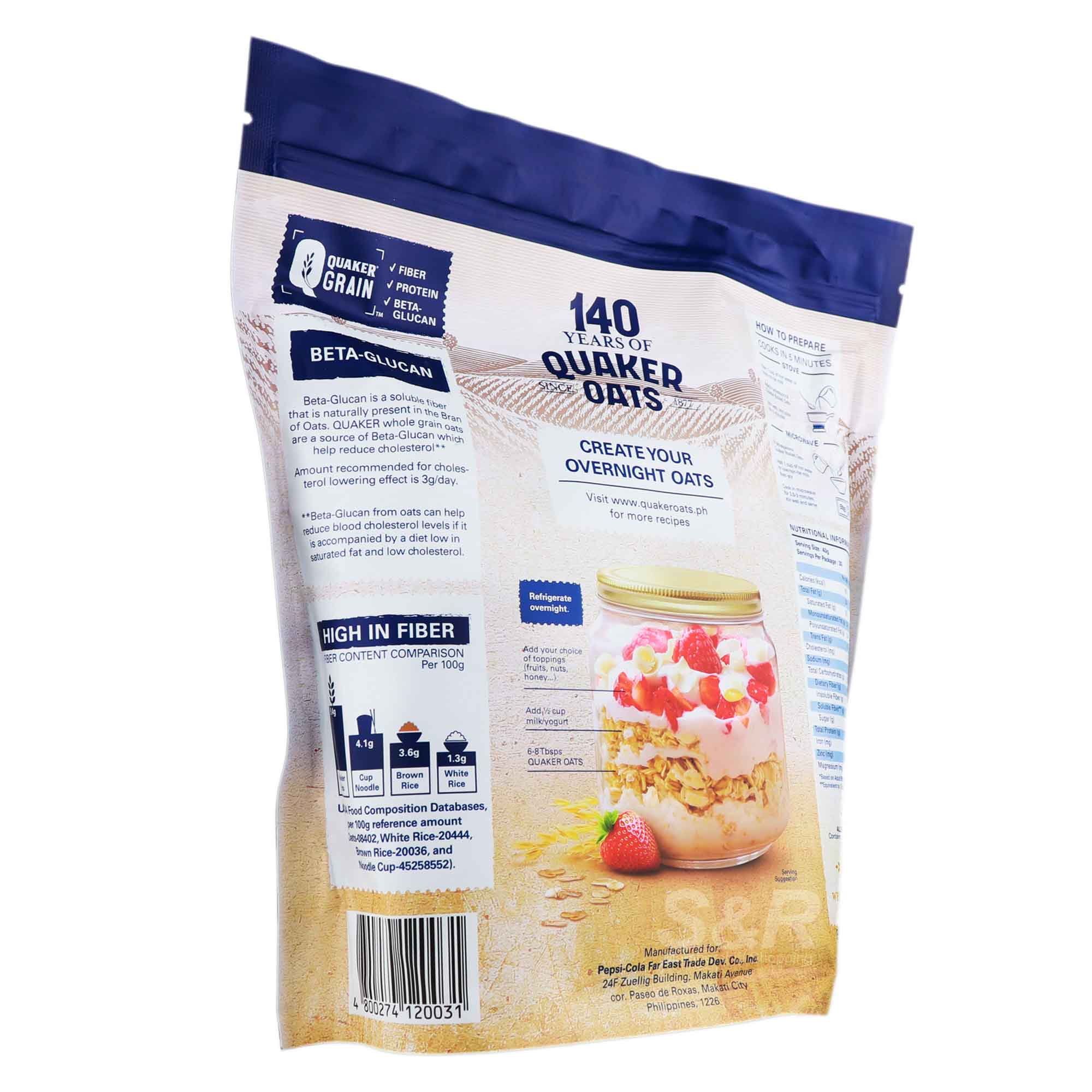 Quaker Whole Grain Rolled Oats