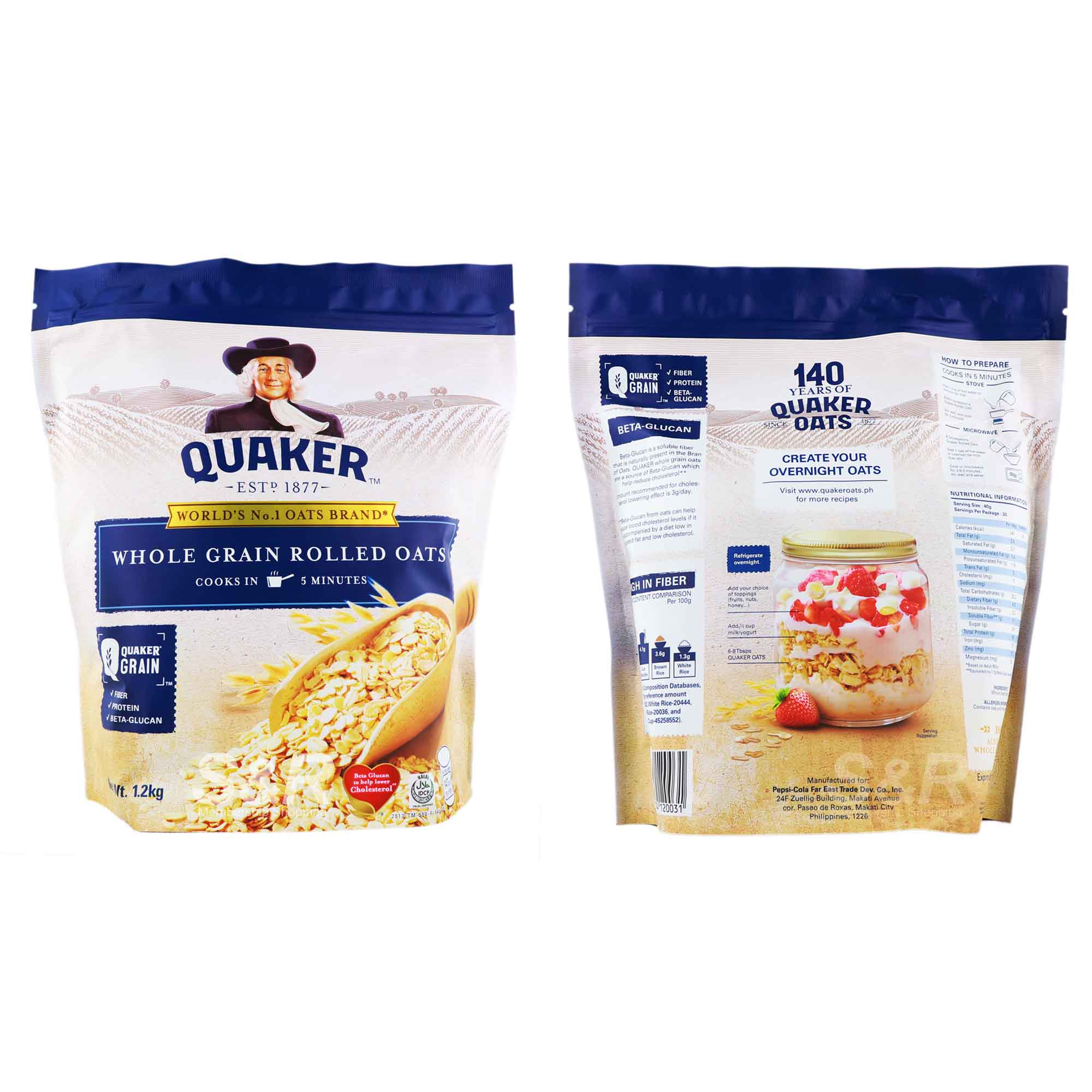 Quaker Whole Grain Rolled Oats
