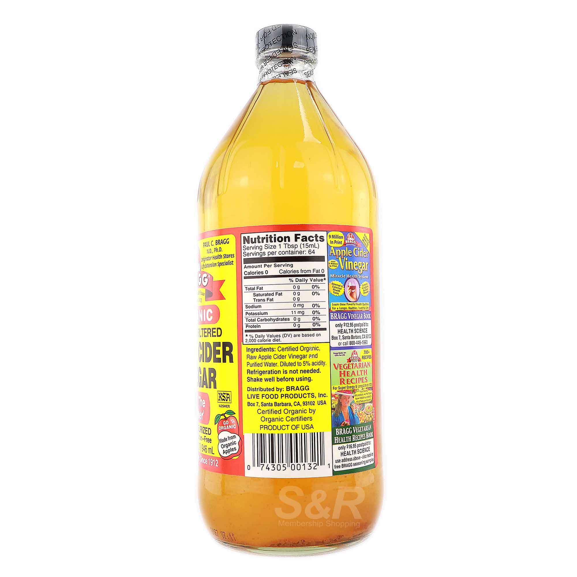 Organic Raw-Unfiltered Apple Cider Vinegar