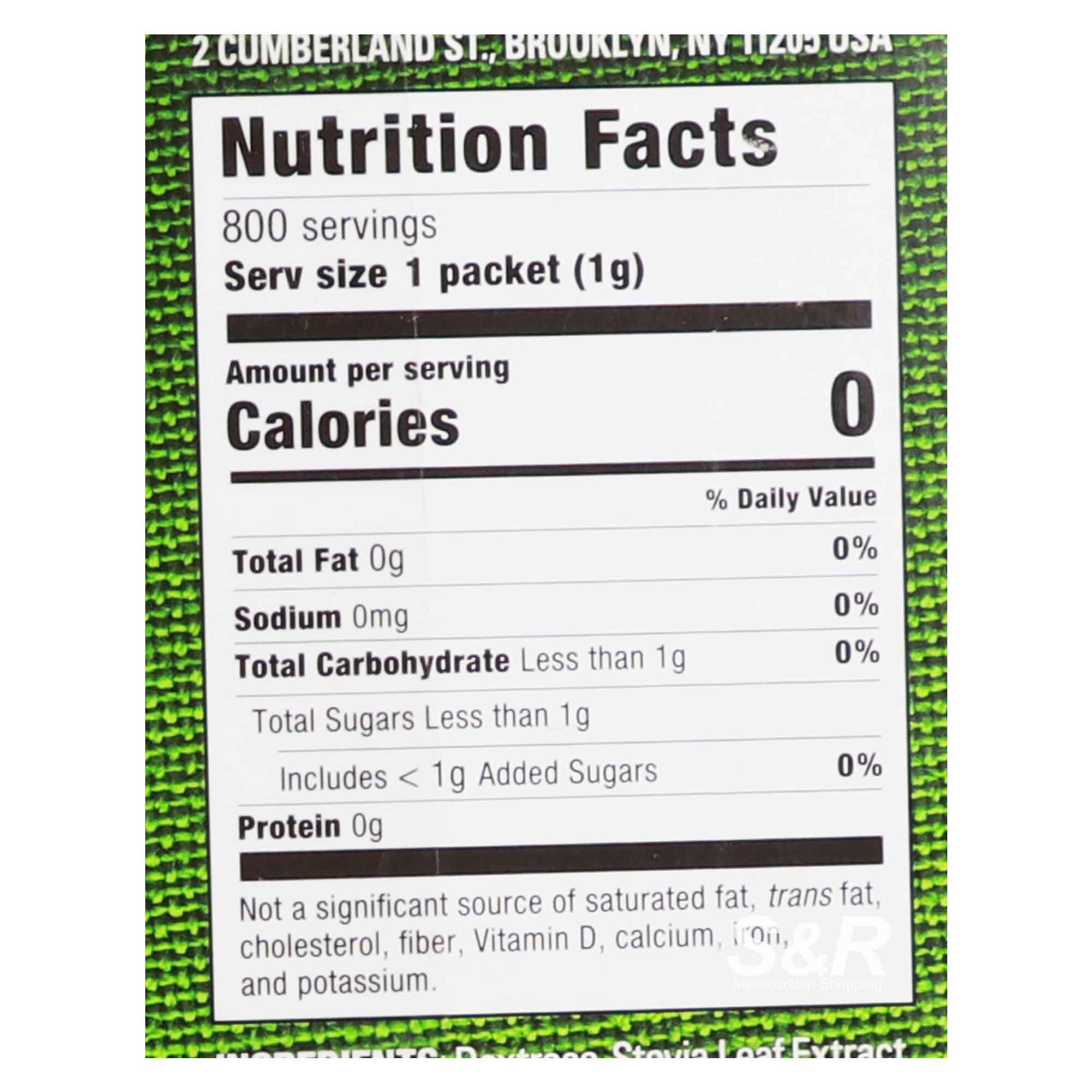 Stevia In The Raw Zero Calorie Sweetener