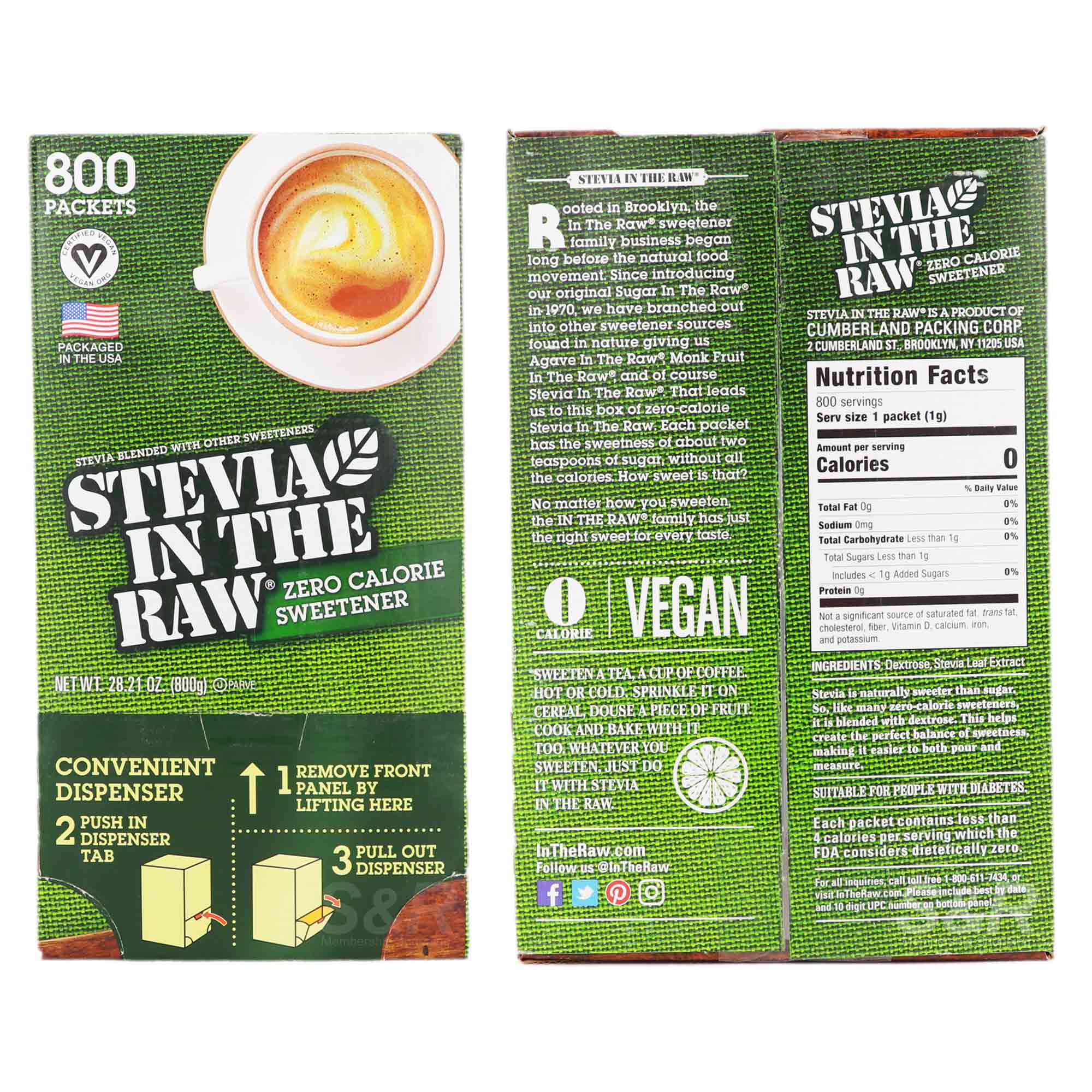 Stevia In The Raw Zero Calorie Sweetener