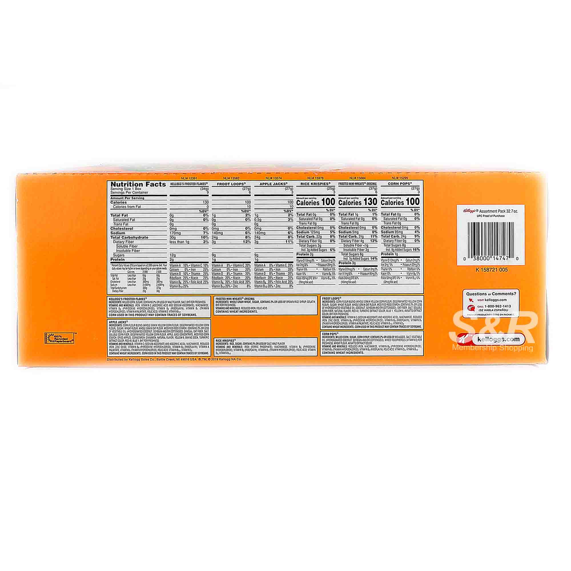 Kellogg's Assortment Pack Cereal