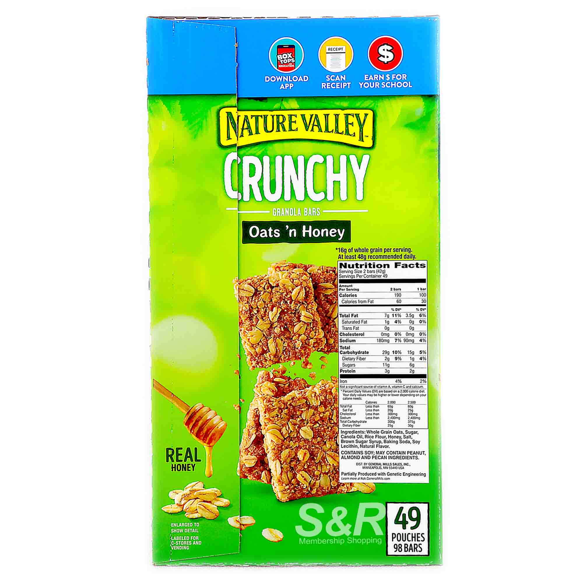 Crunchy Granola Bars Oat's n Honey