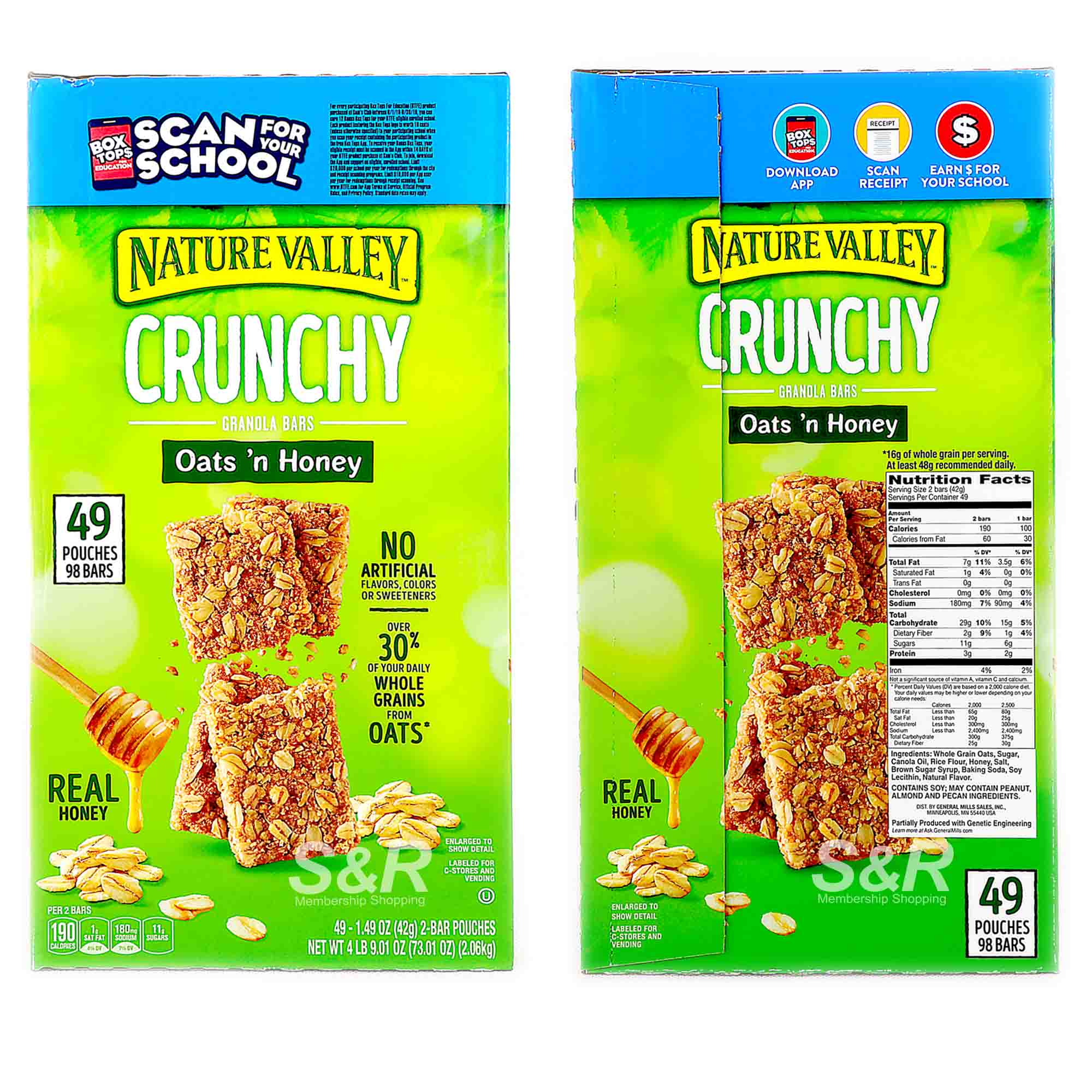 Crunchy Granola Bars Oat's n Honey