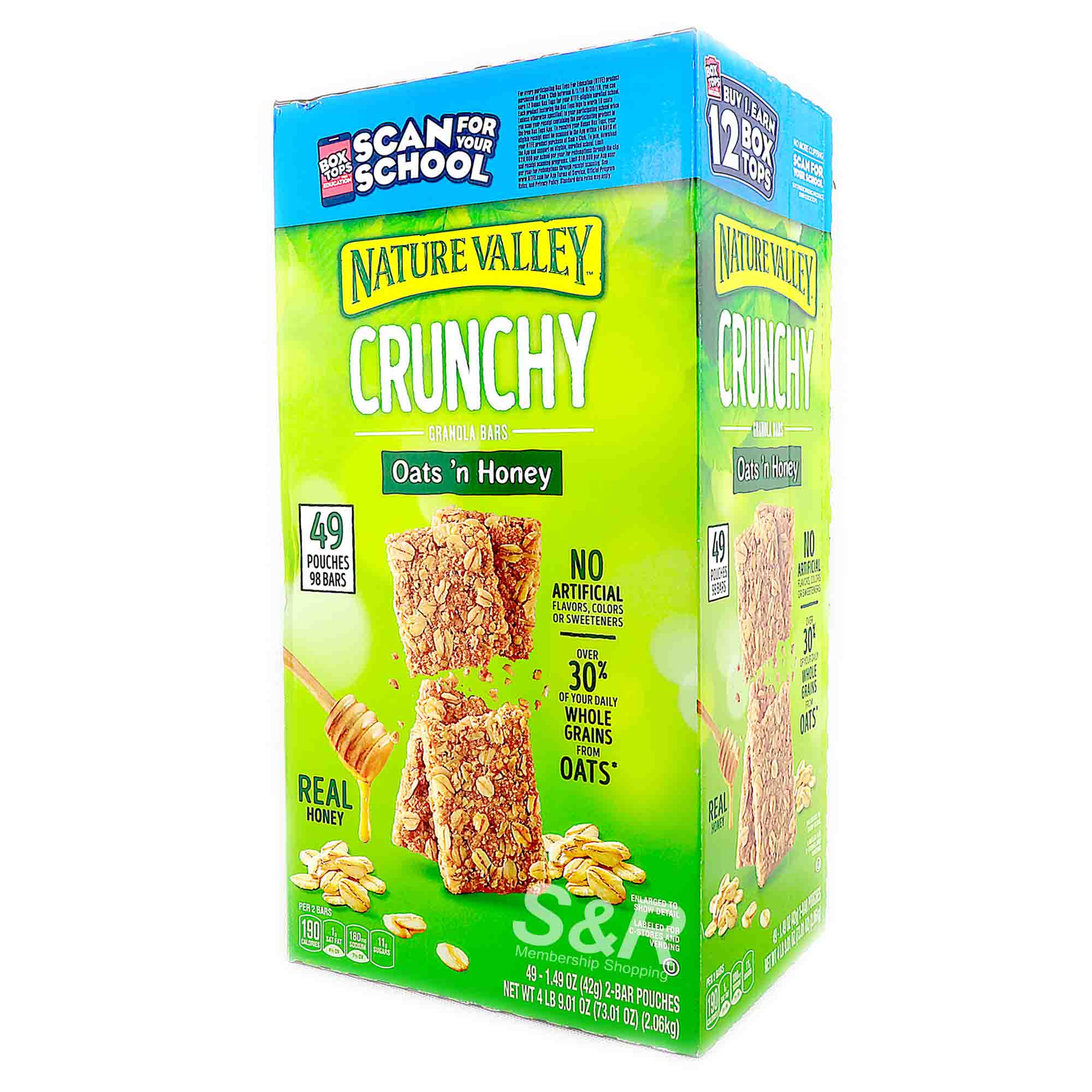 Nature Valley Crunchy Granola Bars Oat's n Honey 98 bars