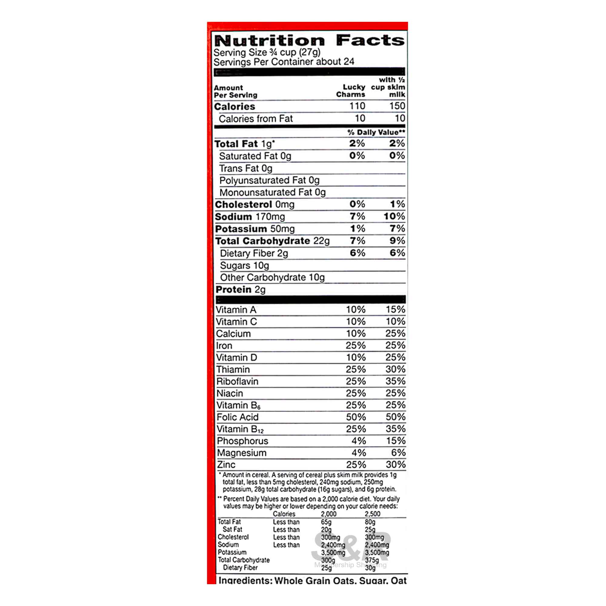 General Mills Lucky Charms Frosted Toasted Oat Cereal