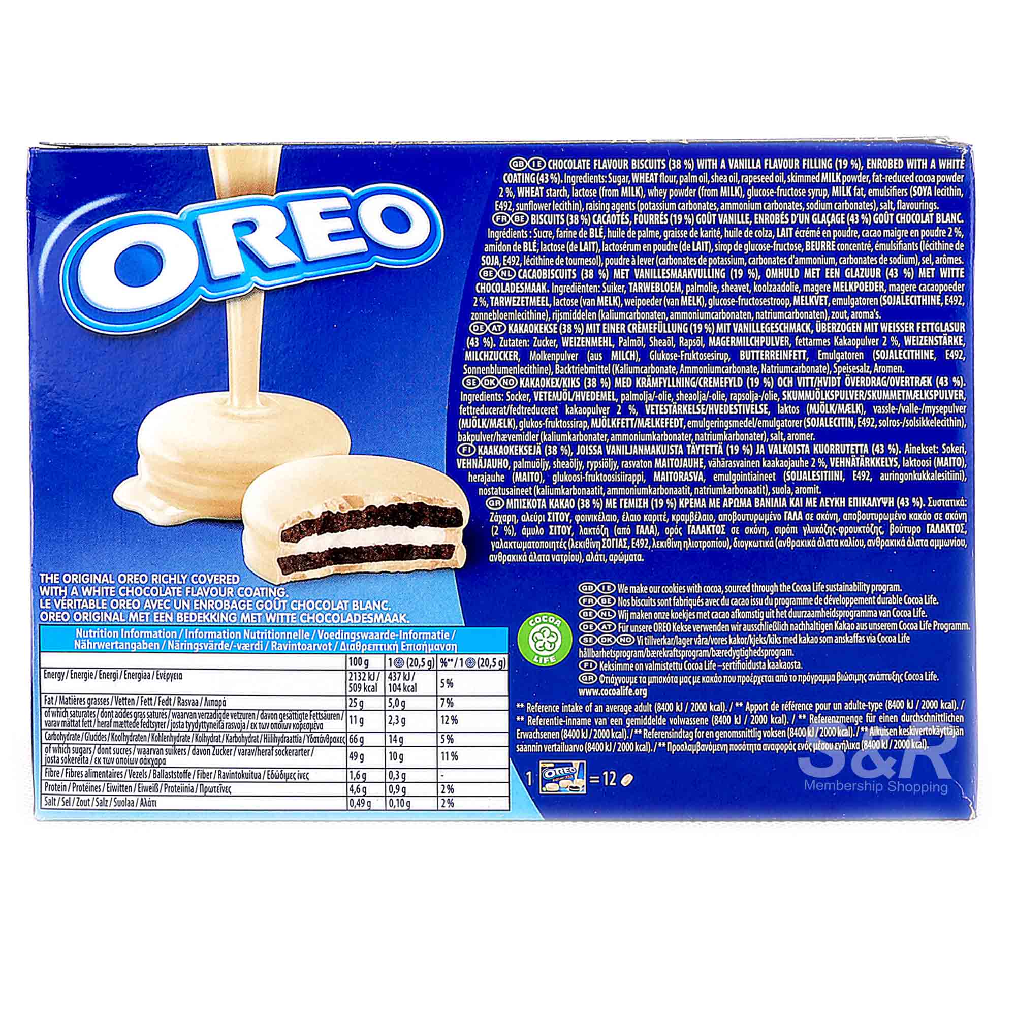 Oreo Enrobed White Chocolate Sandwich