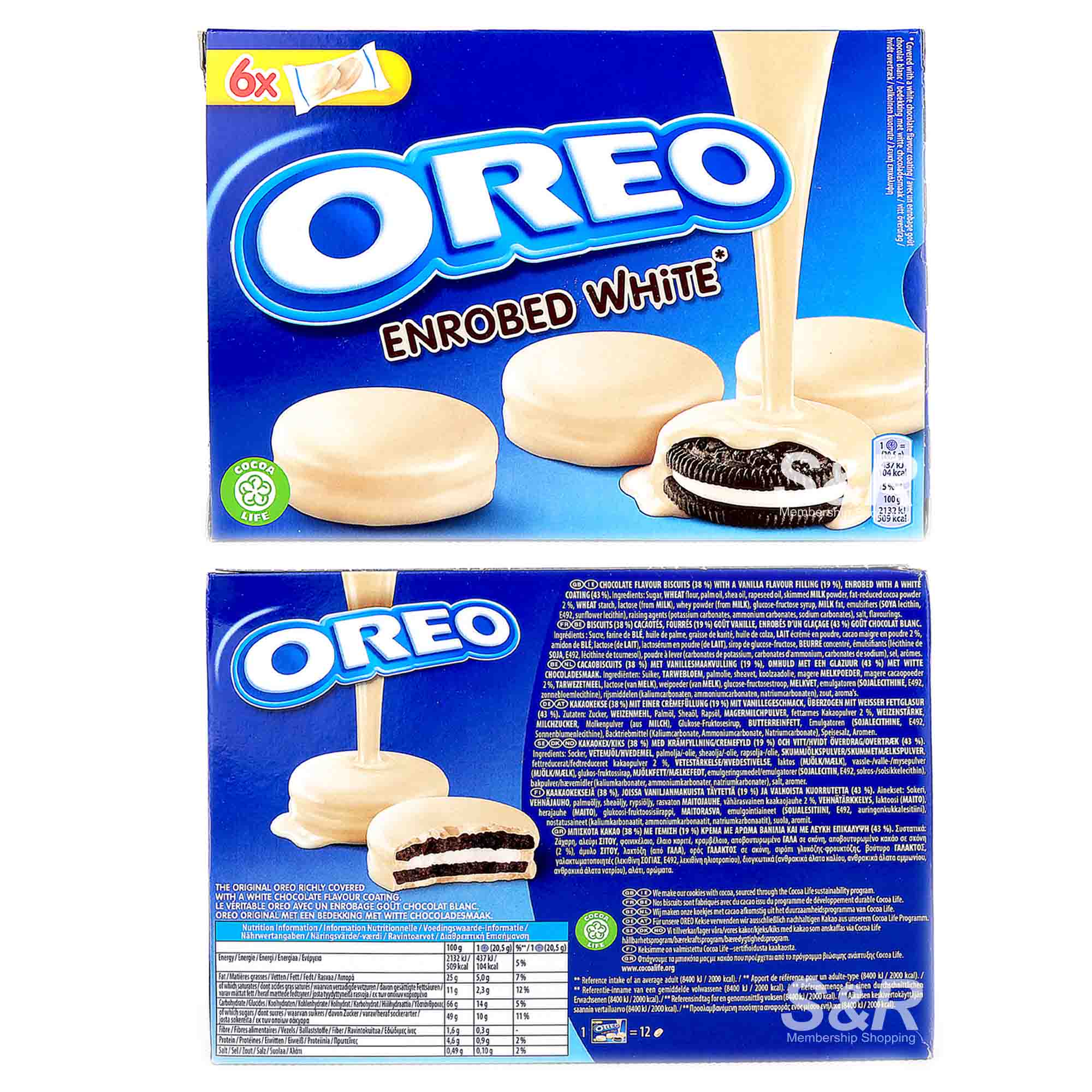 Oreo Enrobed White Chocolate Sandwich