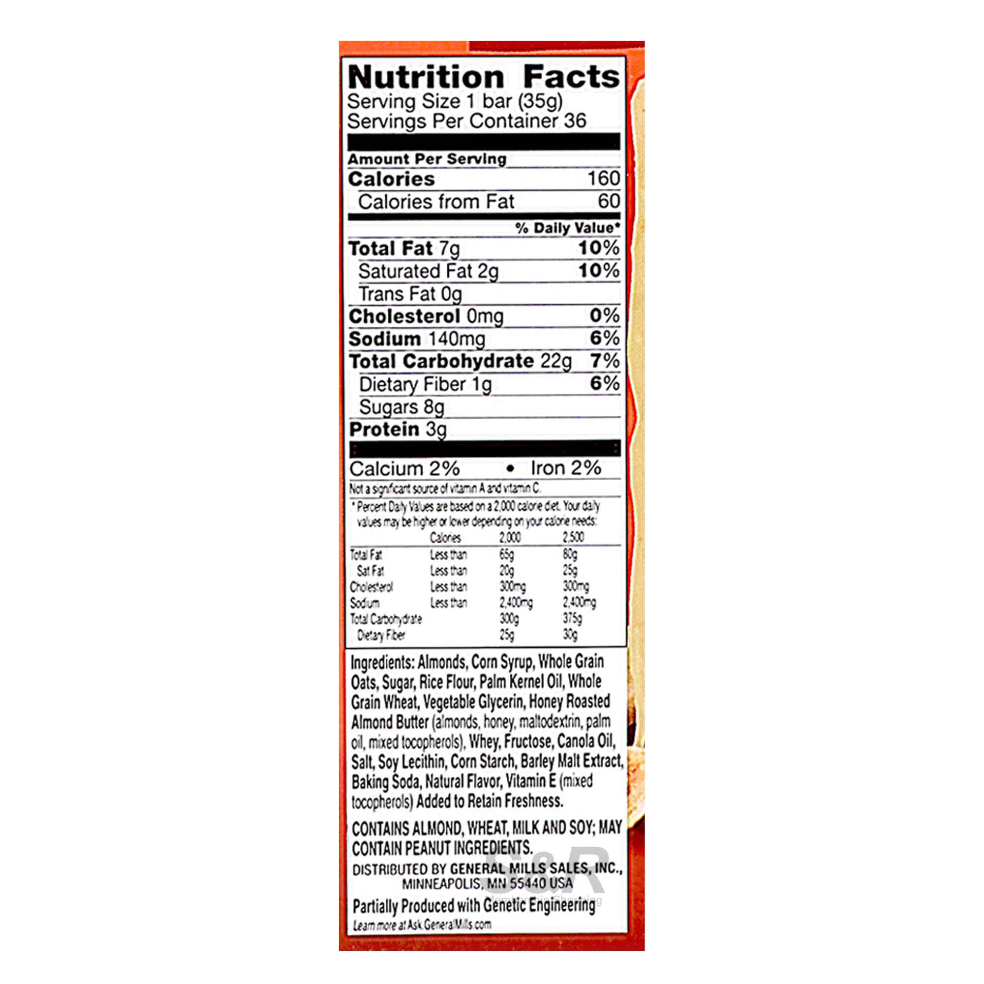 Nature Valley Sweet & Salty Nut Granola Bars Almond