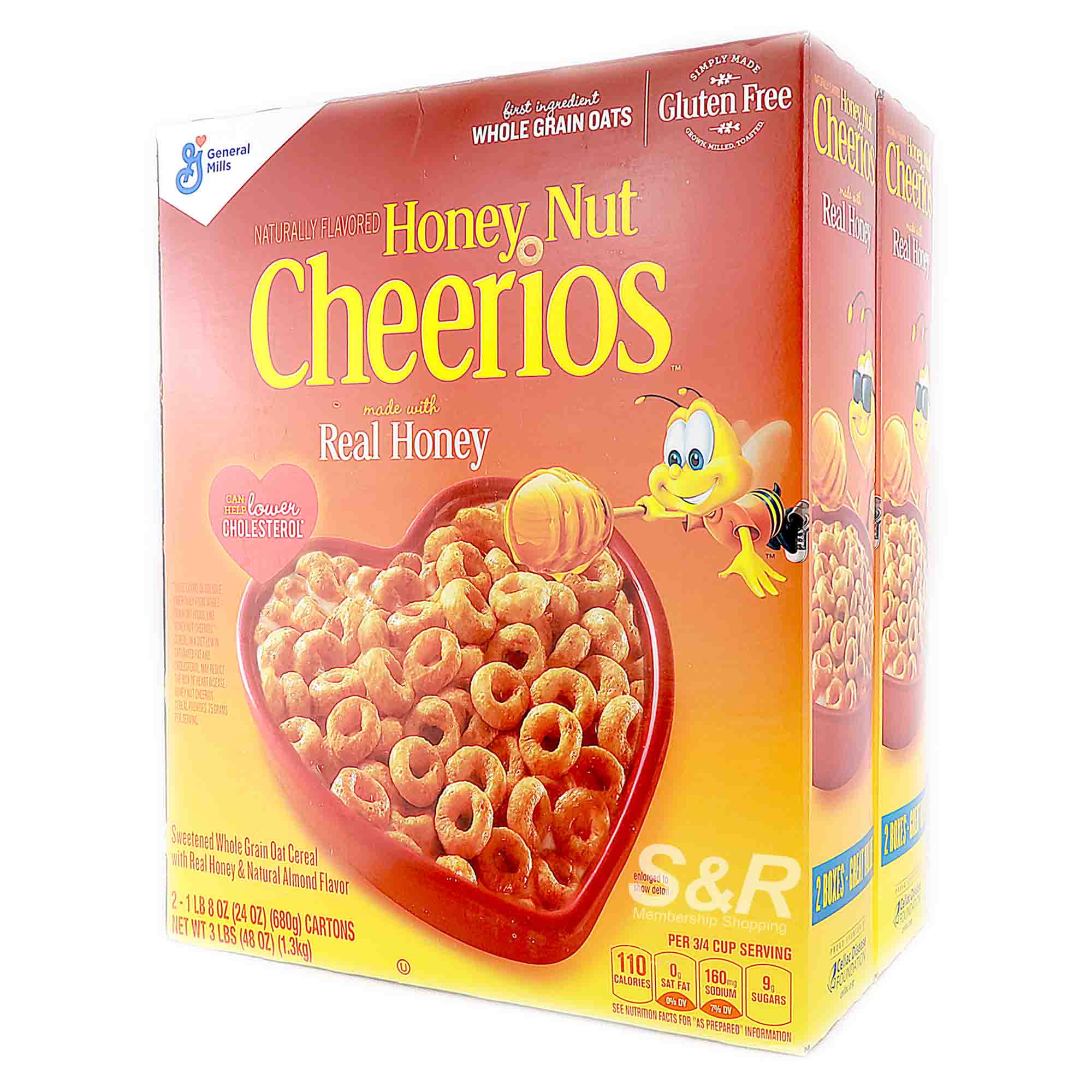 General Mills Cheerios Honey Nut Whole Grain Oat Cereal 2 boxes