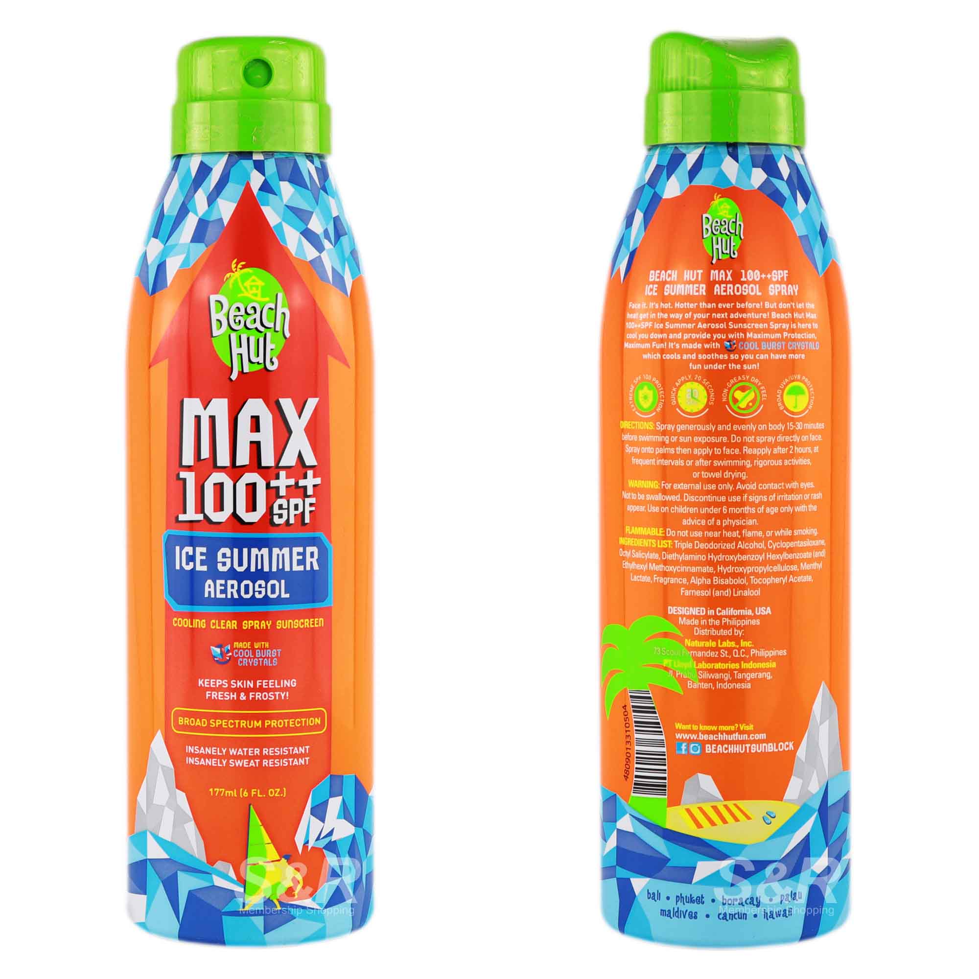 Beach Hut Max 100++ SPF Ice Summer