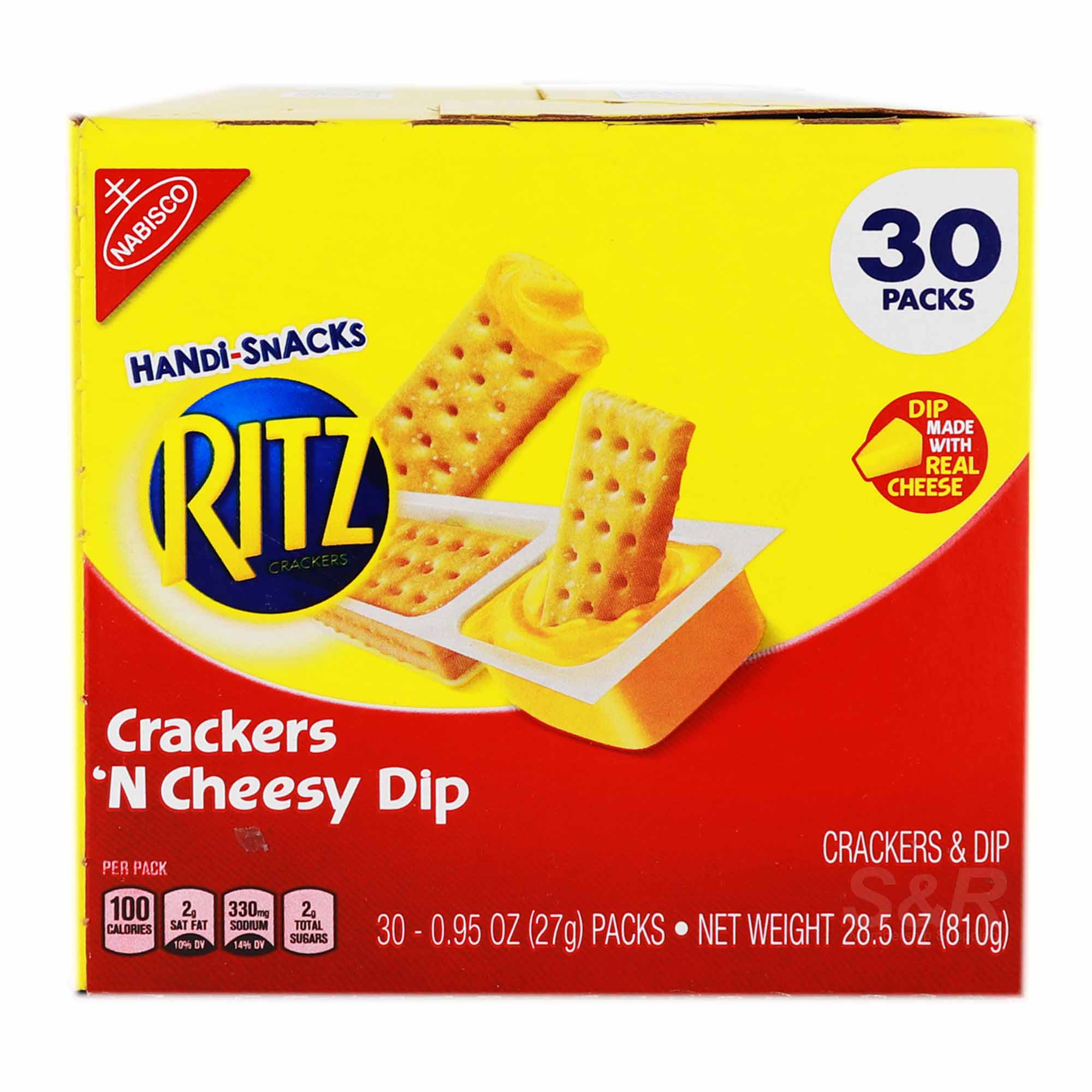 Ritz Crackers and Cheesy Dip 810g
