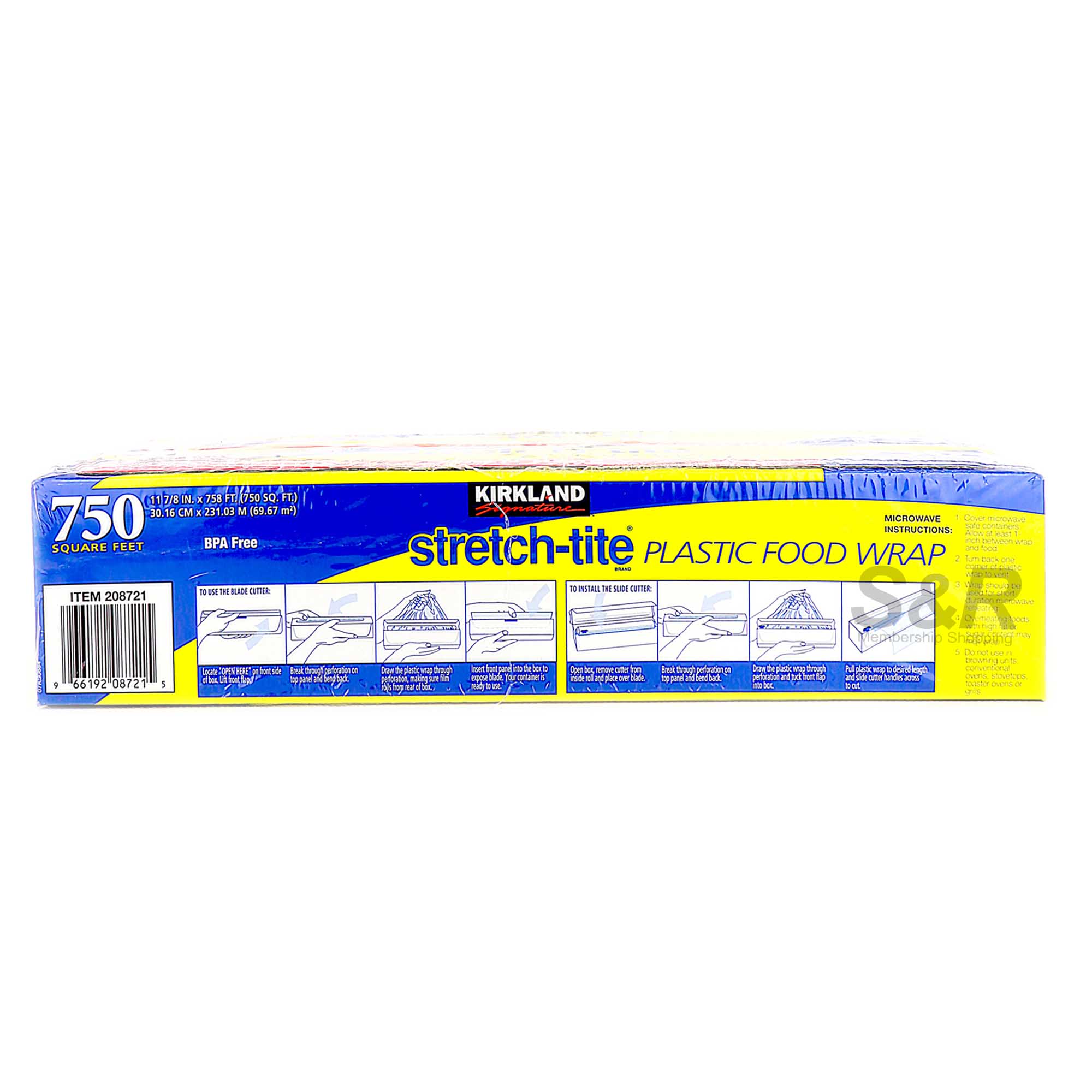 Kirkland Signature Stretch-Tite Plastic Food Wrap, 11 7/8 in x 758