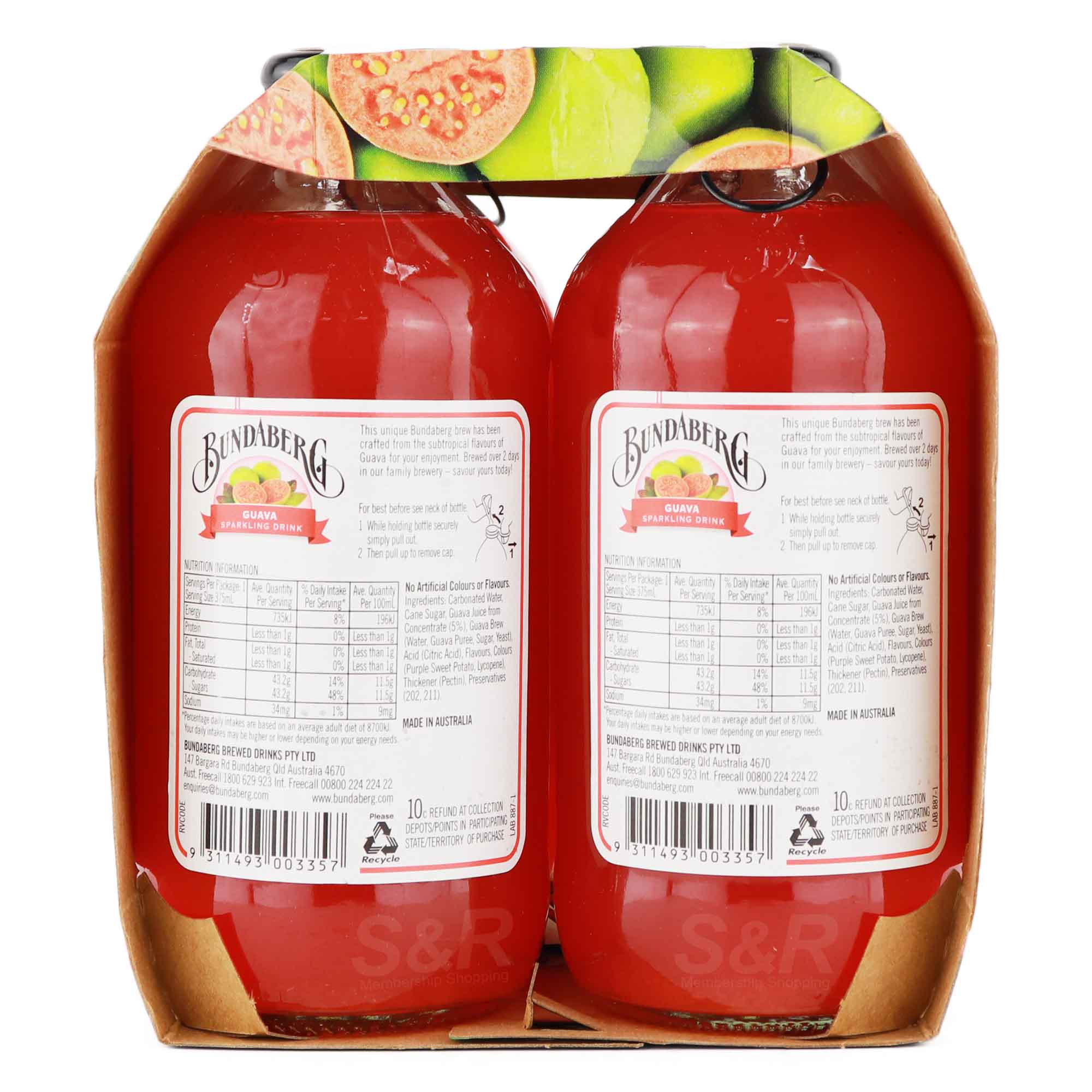 Bundaberg Guava Sparkling Drink