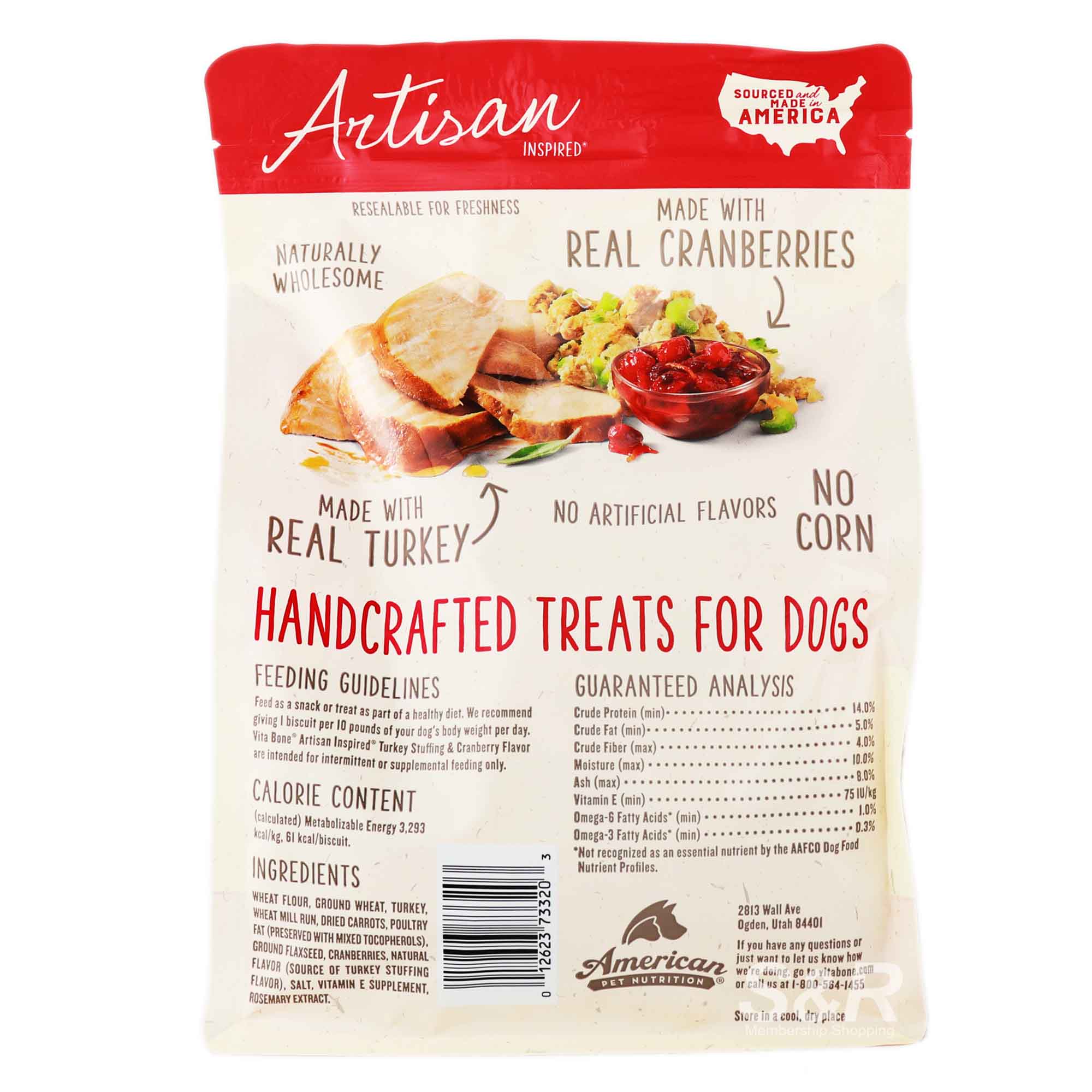 Vita Bone Artisan Inspired Dog Biscuits 453g