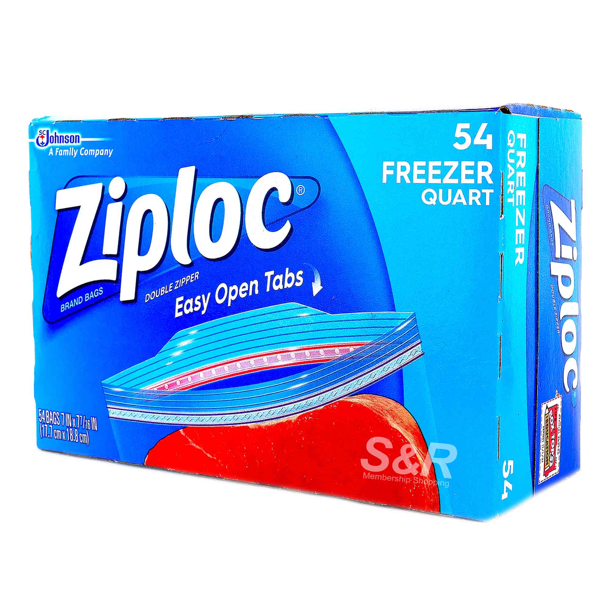 Ziploc Quart Freezer Bags 54pcs