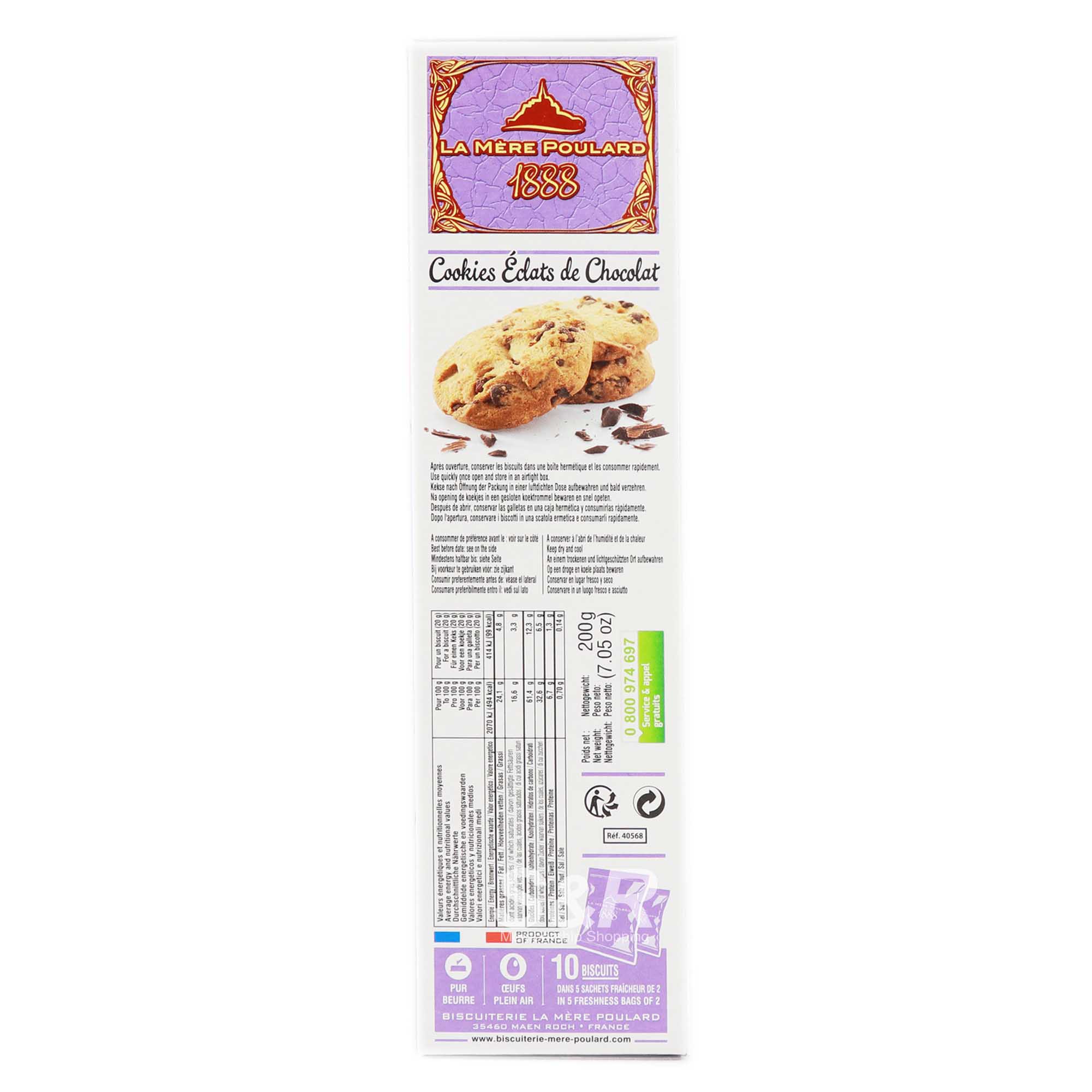 Les Cookies de La Mere Poulard Chocolate Chip Cookies