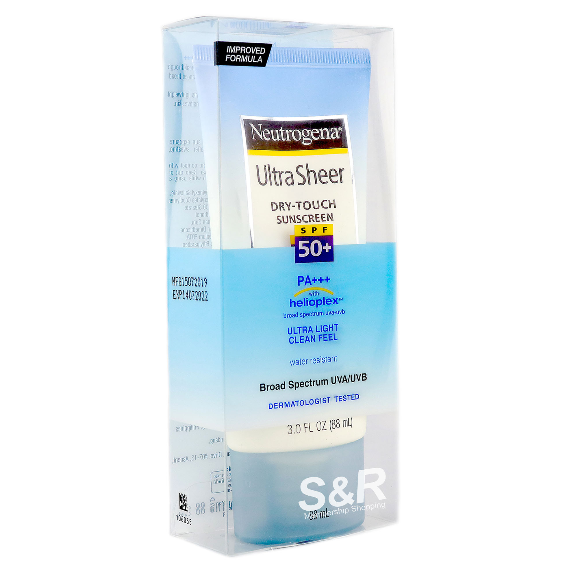 Neutrogena Ultra Sheer DryTouch Sunscreen SPF 50 PA+++ 88mL