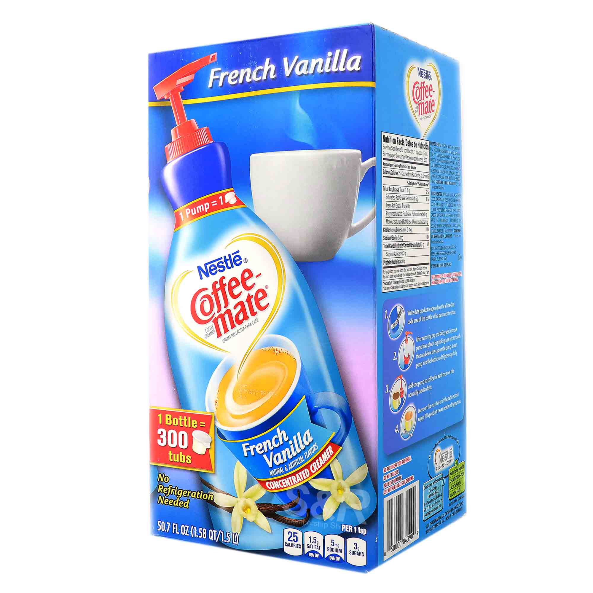 CoffeeMate French Vanilla Creamer 300 tubs