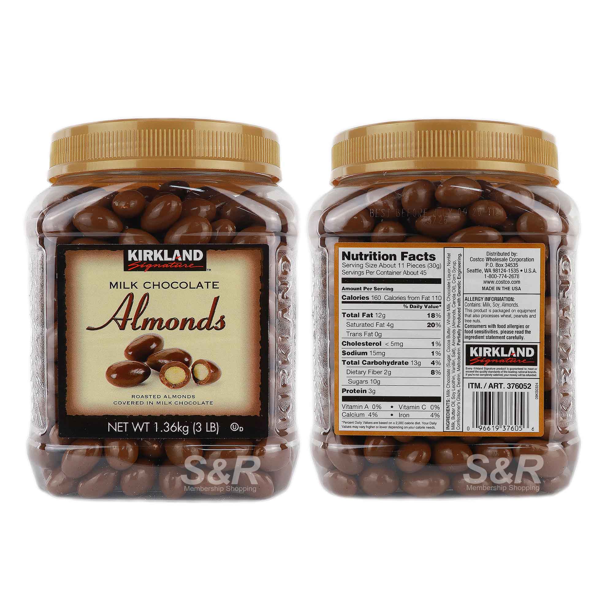 Kirkland Signature Milk Chocolate Covered Almonds