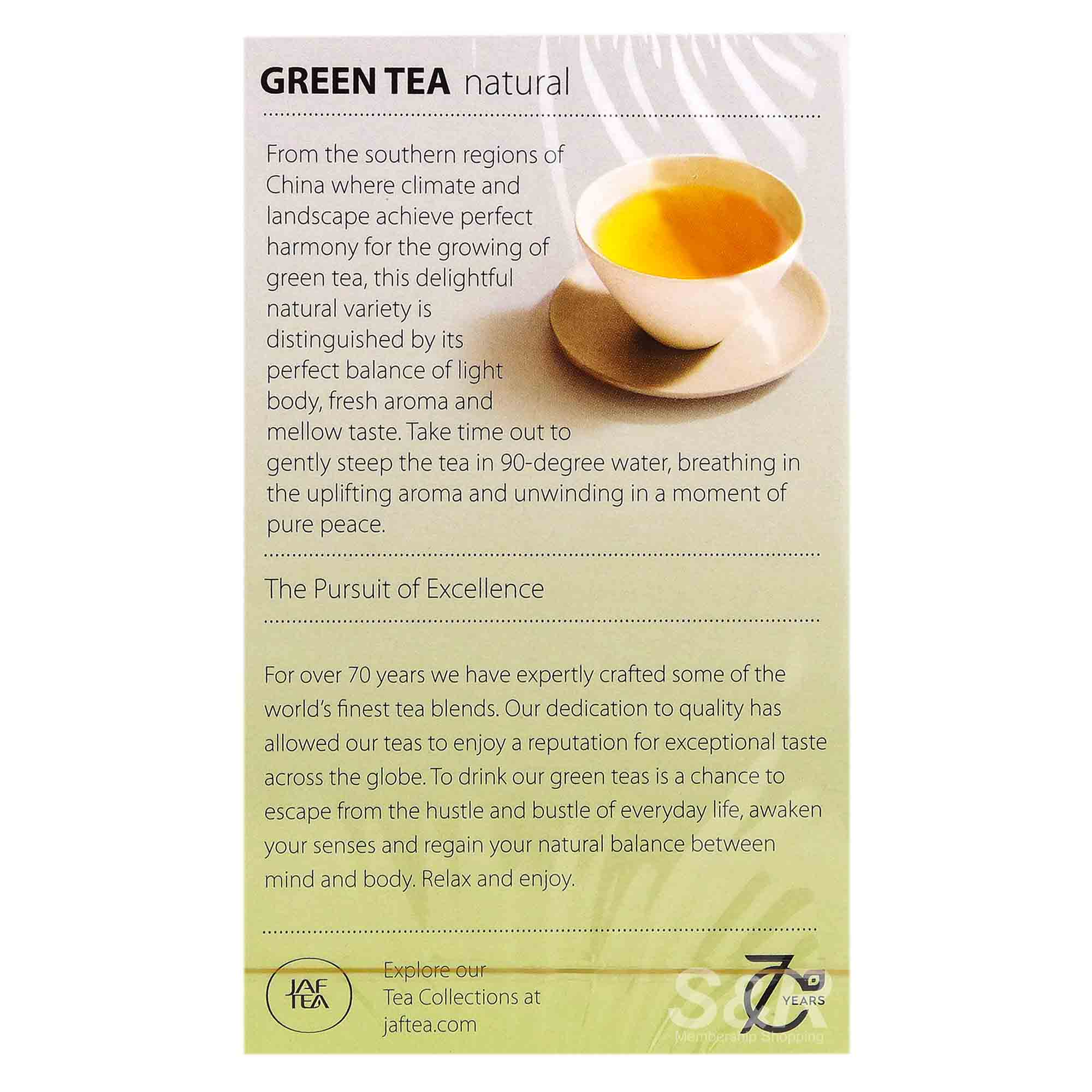 Jaf Tea Green Tea Natural