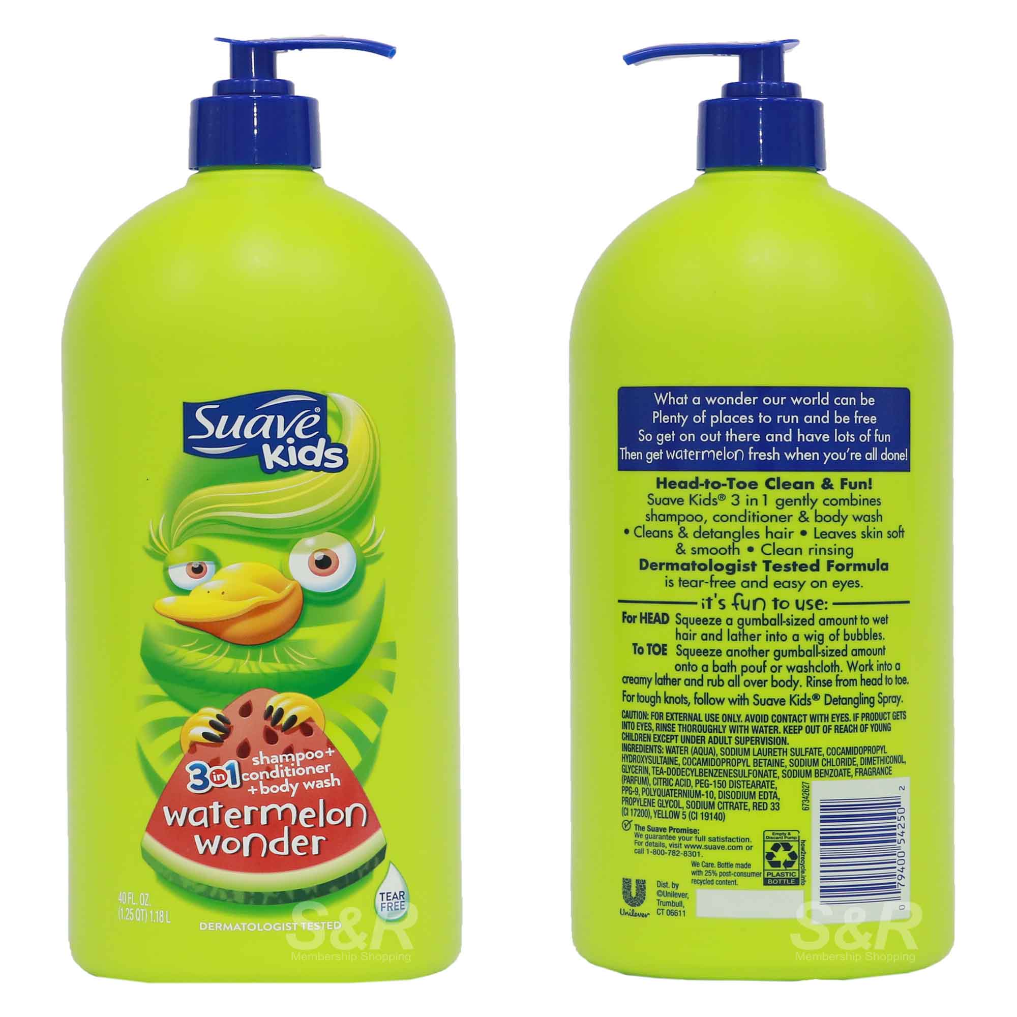 Suave Kids 3-in-1 Watermelon Wonder