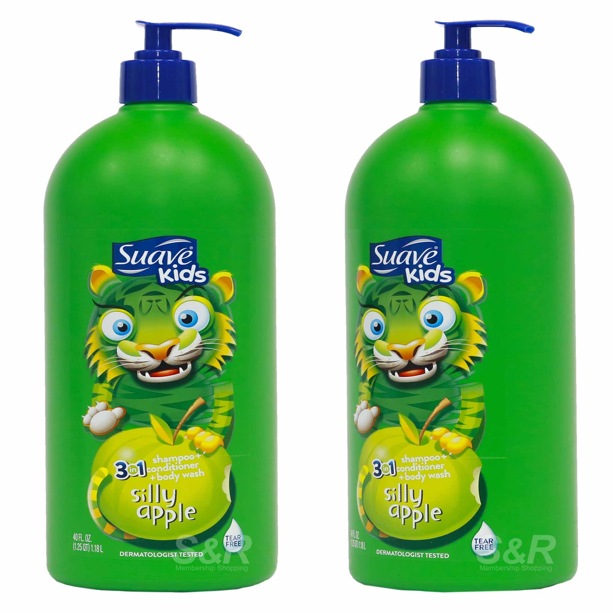 Suave Kids Apple 3-in-1 Shampoo + Conditioner + Body Wash